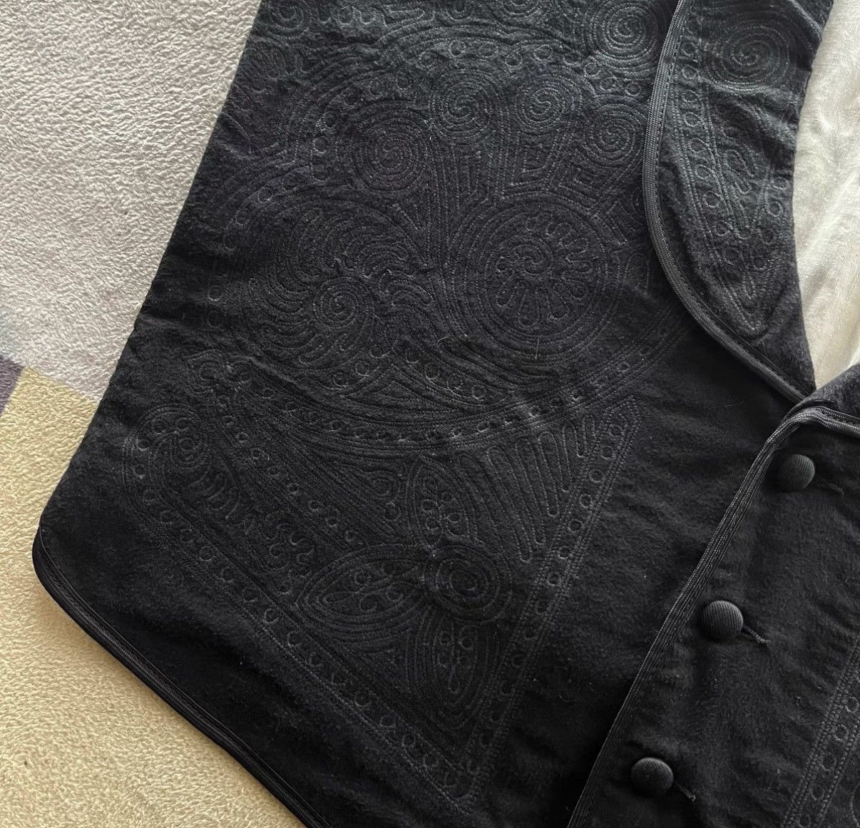 Ralph Lauren RRL Ralph Lauren Black Embroidered Vest K22 Size US L / EU 52-54 / 3 - 4 Thumbnail