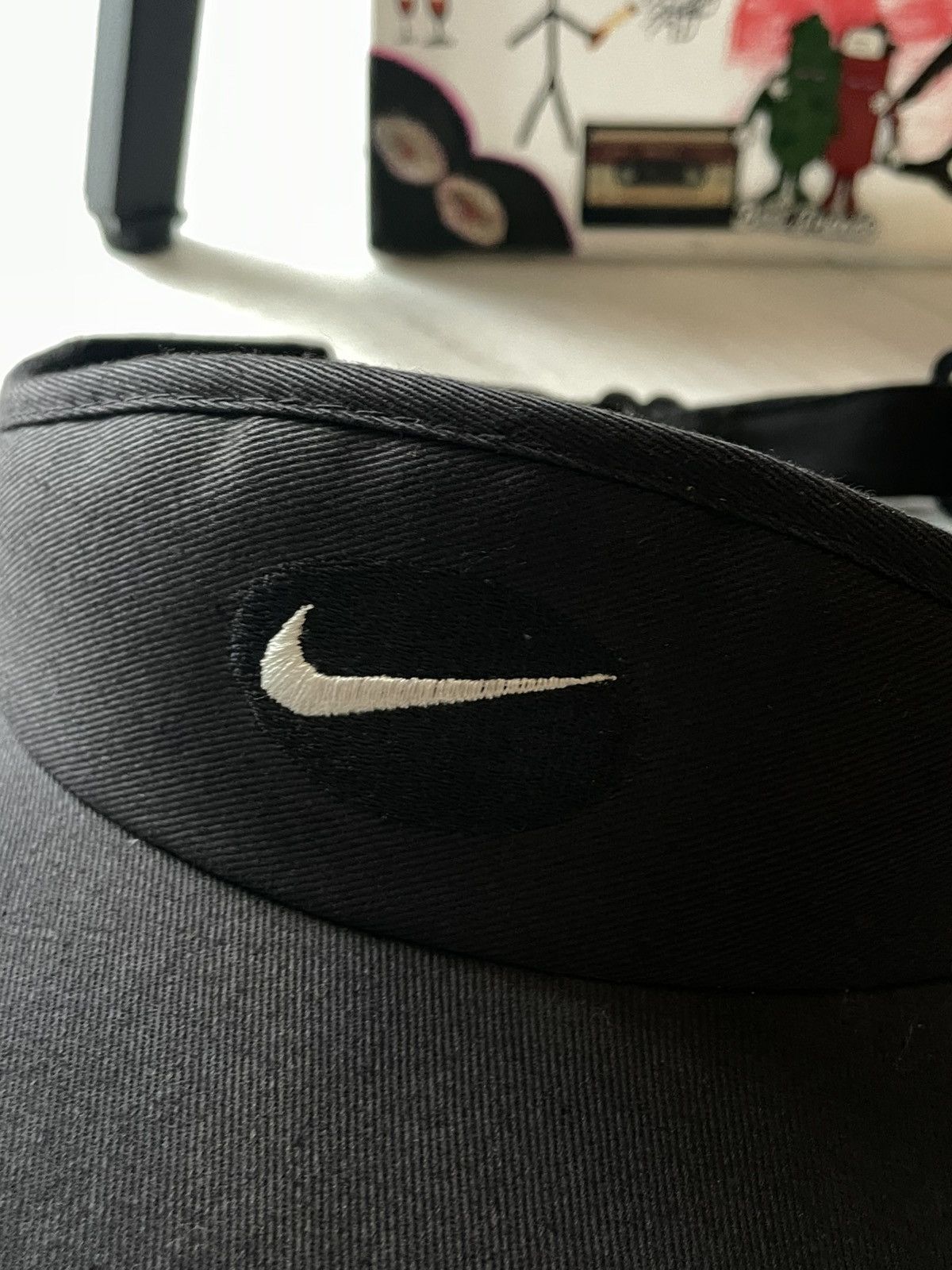 Nike Vintage 90’s Nike Dri-FIT Ace Swoosh Visor Hat Cap Swoosh Size ONE SIZE - 3 Thumbnail