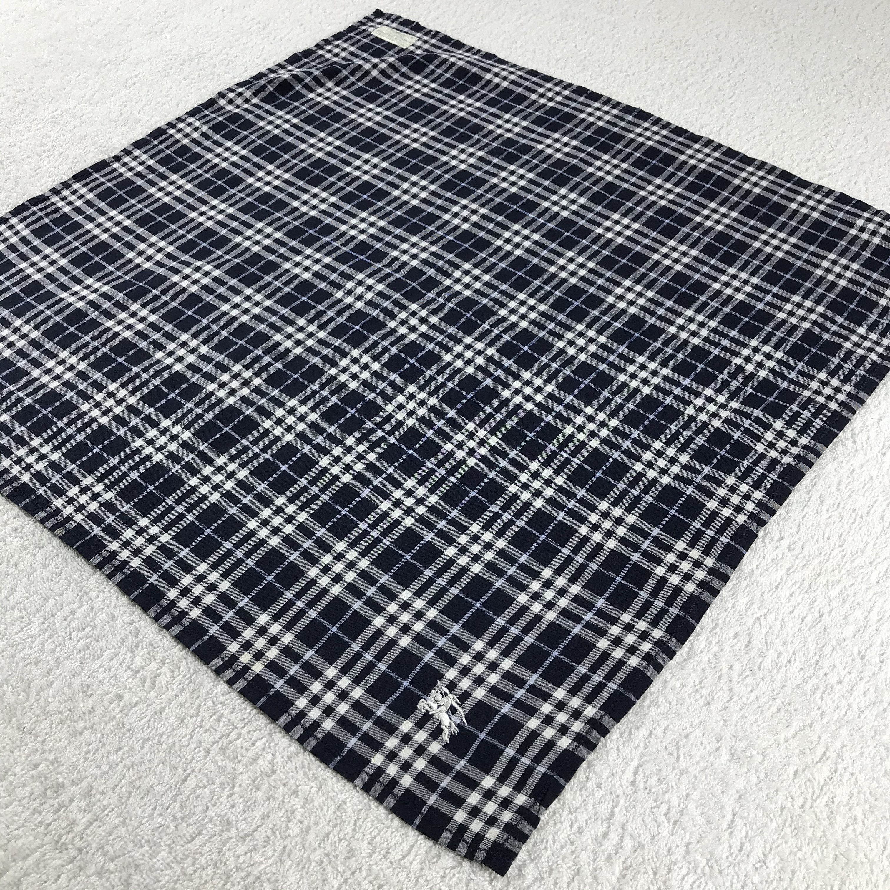 Burberry × Vintage Burberry Bandana / Handkerchief / Neckerchief - S082 Size ONE SIZE - 2 Thumbnail