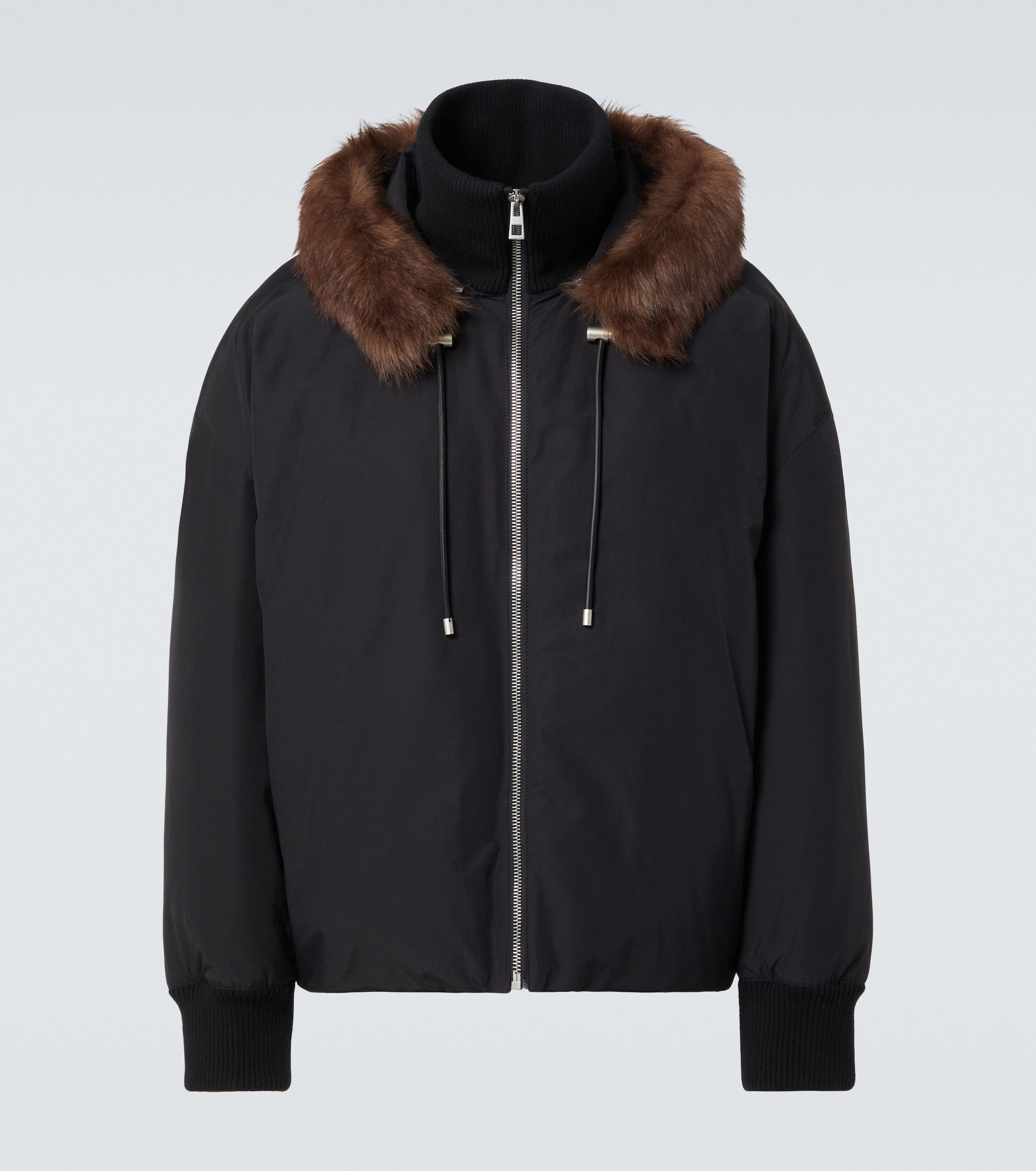Loewe Shearling-trimmed cotton-blend jacket Size US M / EU 48-50 / 2 - 1 Thumbnail