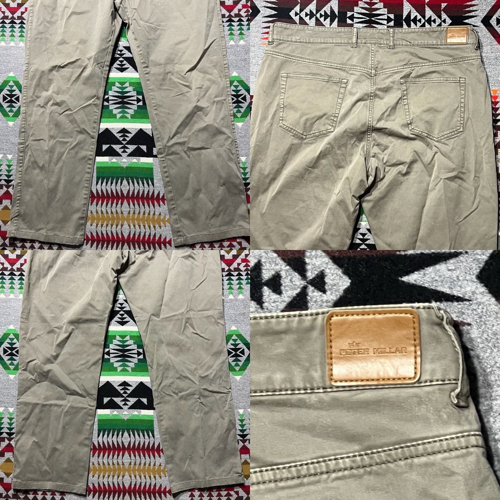 Peter Millar Peter Millar Golf Pants Mens 38 Gray Stretch Performance Chino A7 Size US 38 / EU 54 - 8 Thumbnail