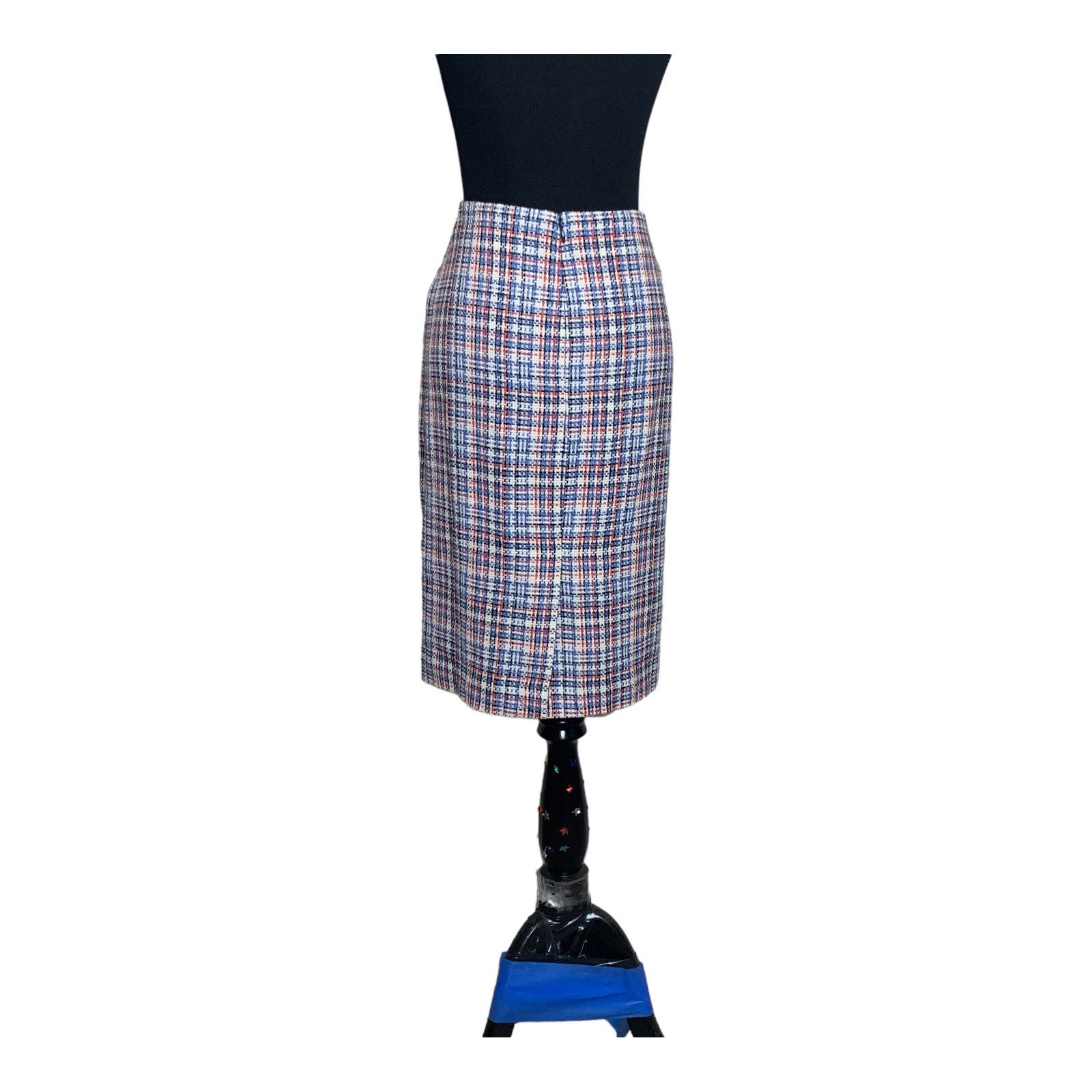 Tommy Hilfiger Tommy Hilfiger blue plaid lined pencil skirt size 10 Size 32" / US 10 / IT 46 - 9 Thumbnail