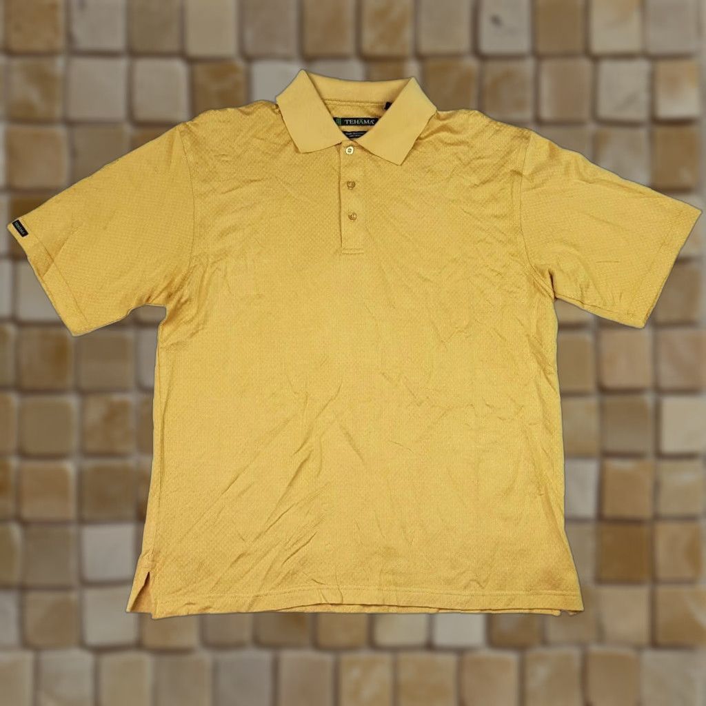 Vintage VINTAGE Tehama Distressed Golf Mens Size Large Casual Short Sleeve Retro Polo Shirt Size US L / EU 52-54 / 3 - 1 Thumbnail
