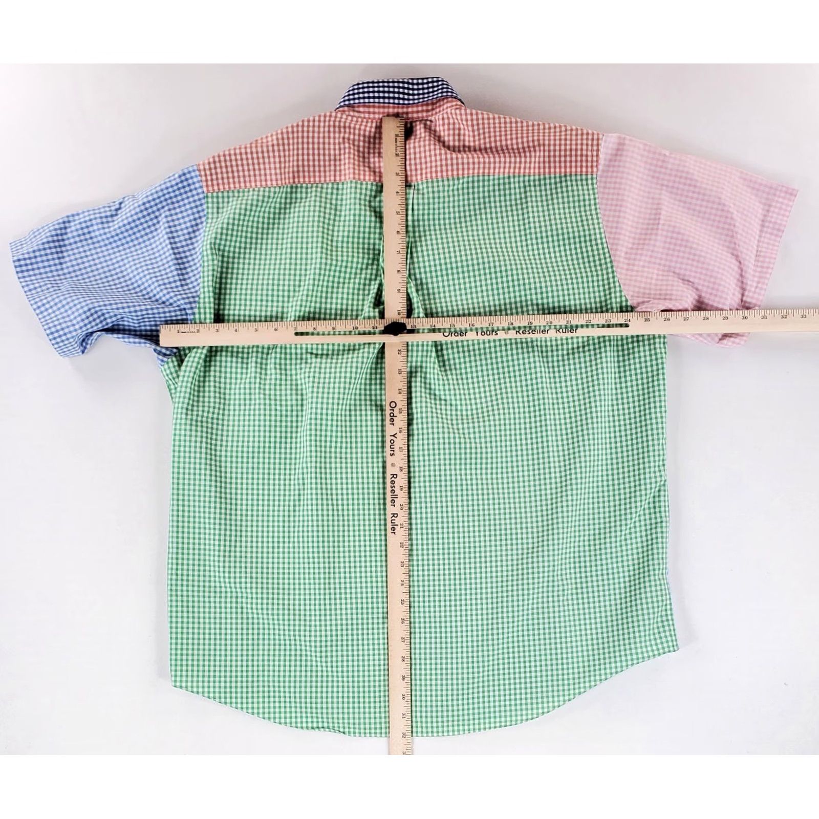 Brooks Brothers Brooks Brothers Shirt Short Sleeve Color Block Check Plaid Multicolor Mens XL Size US XL / EU 56 / 4 - 6 Thumbnail
