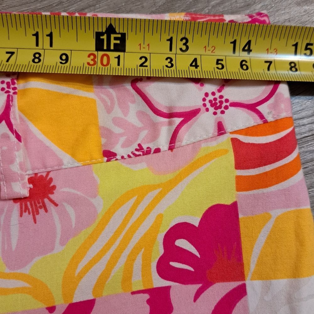 Lilly Pulitzer Lilly Pulitzer Colorful Floral Trouser Capri Pants 90's Siz Size 25" / US 0 / IT 36 - 10 Thumbnail