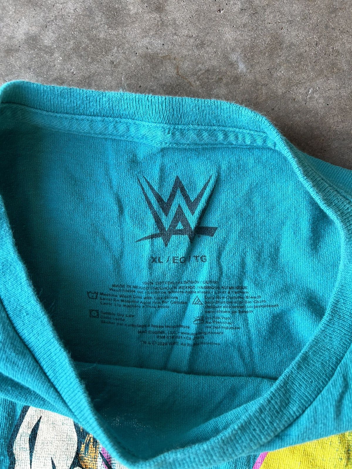 Vintage × WWE Vintage Y2K WWE Ultimate Warrior Teal T Shirt Size XL Size US XL / EU 56 / 4 - 3 Thumbnail