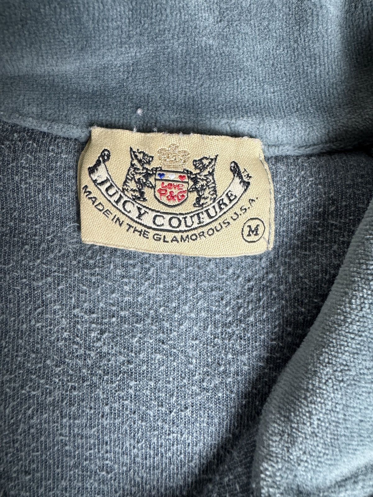 Juicy Couture Juicy Couture Vintage Velour Track Jacket Y2K Retro M/S Size S / US 4 / IT 40 - 4 Thumbnail