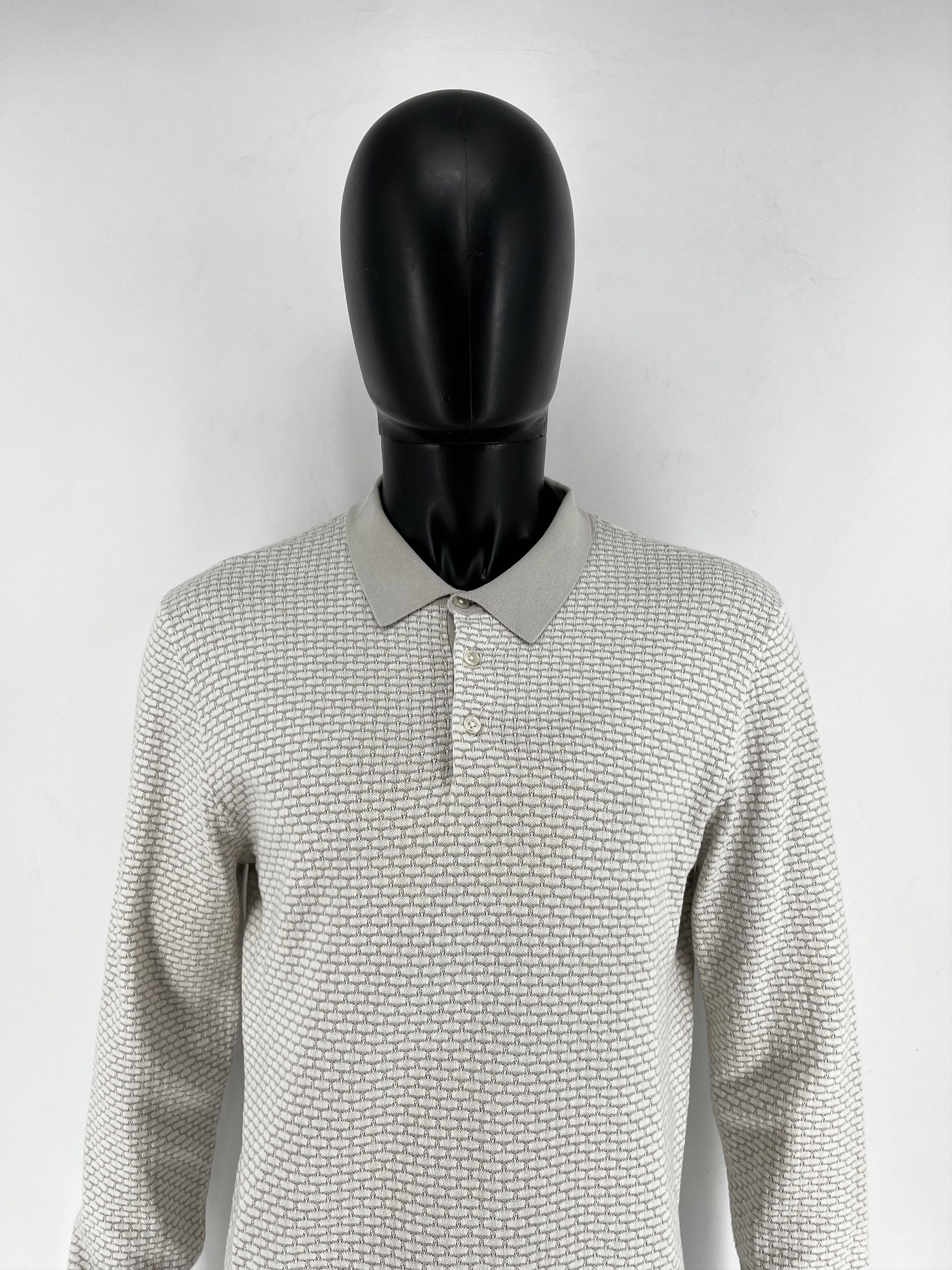 Reiss REISS MEN’S WOOL 1/4 BUTTON LONGSLEEVE POLO SHIRT Size US L / EU 52-54 / 3 - 1 Thumbnail