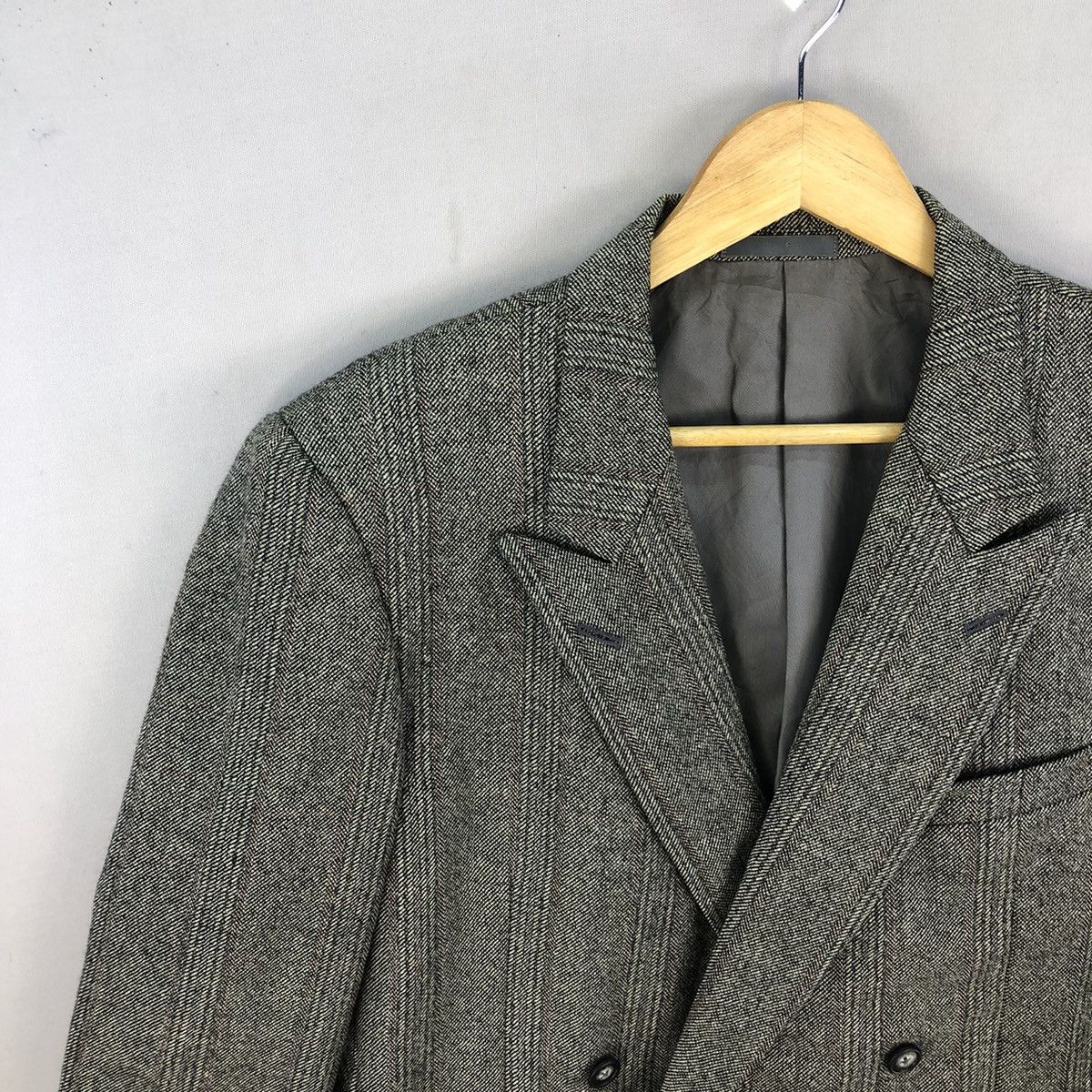 Burberry Vintage 90’s Burberrys Double Breasted Wool Blazer Size US M / EU 48-50 / 2 - 2 Thumbnail