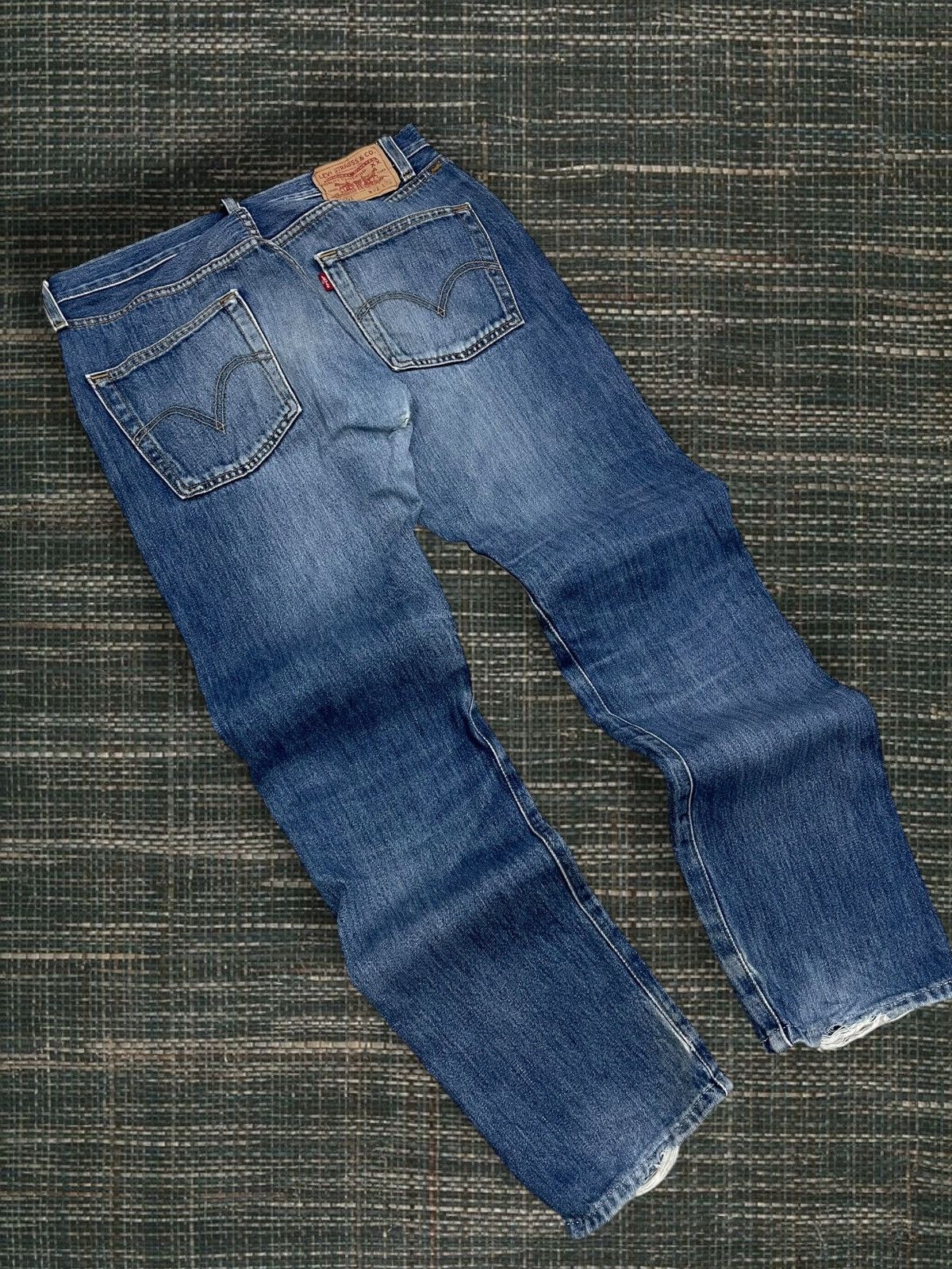 Levi's Vintage Clothing Vintage Original Levis 501 Designer Distressed Blue Denim Size US 31 - 9 Thumbnail