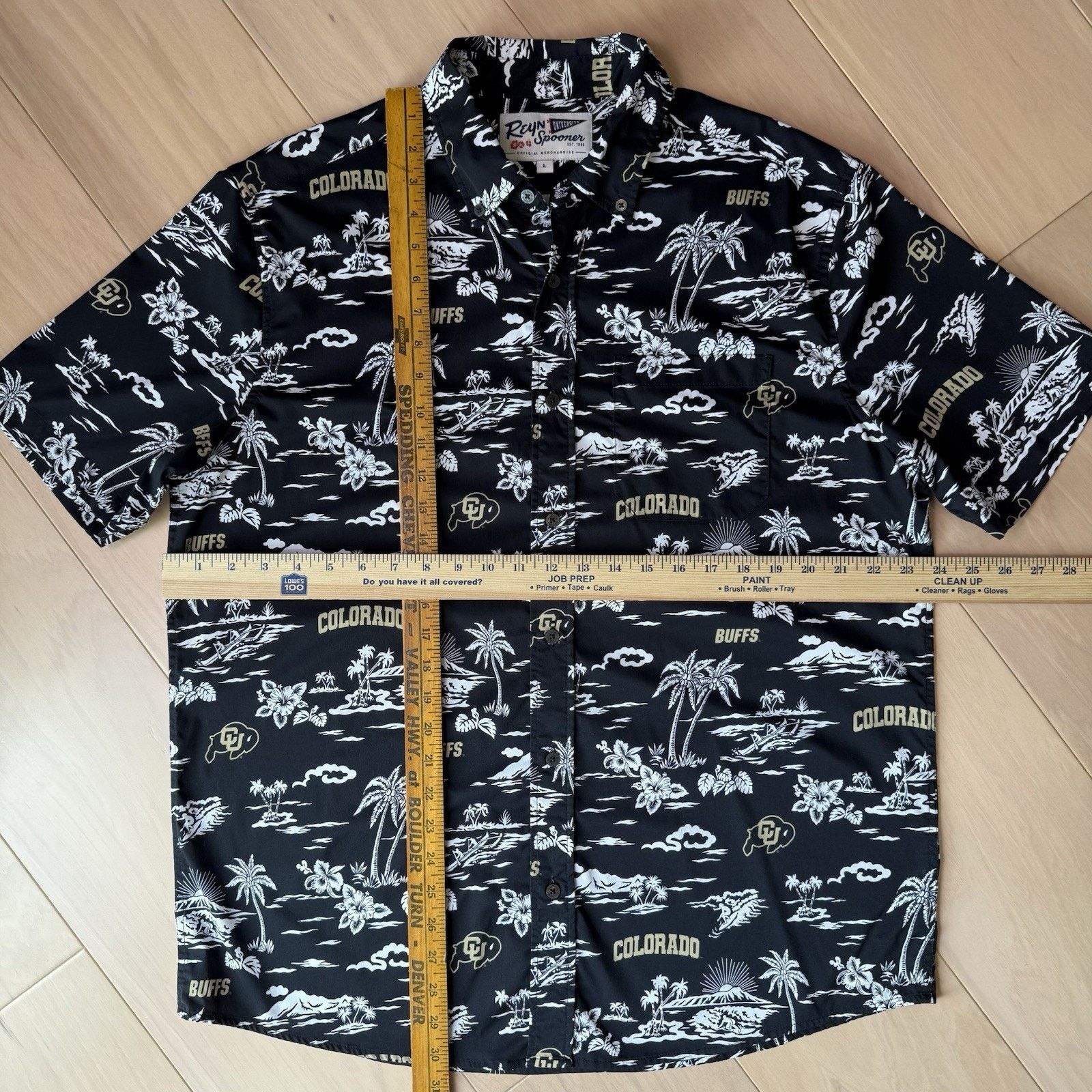Reyn Spooner Reyn Spooner Colorado Buffaloes Shirt L Black Short Sleeve Size US L / EU 52-54 / 3 - 2 Thumbnail