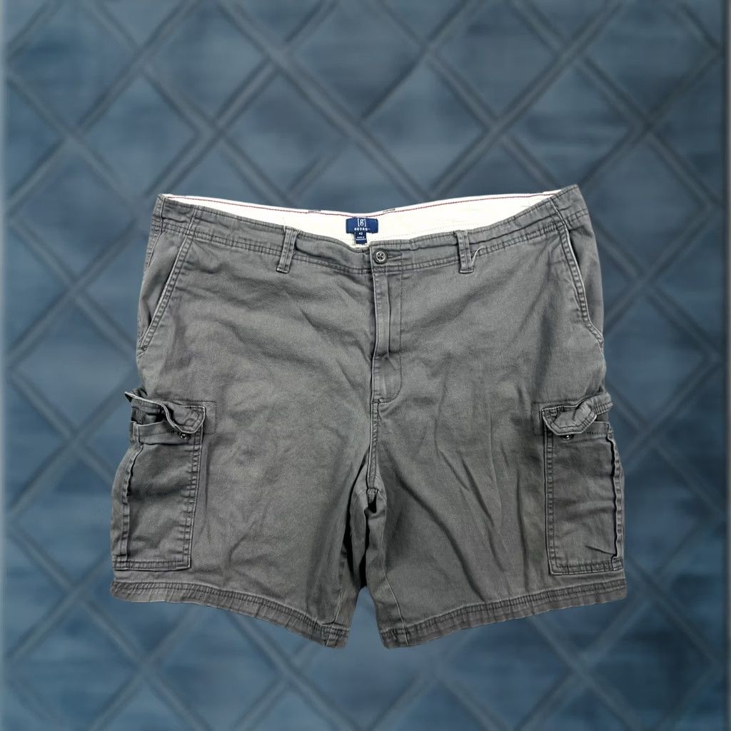 George George Cargo Shorts Men Gray 42 Cotton Blend Flat Front Chino Outdoor Casual Utility/Hiking Size US 42 / EU 58 - 1 Thumbnail