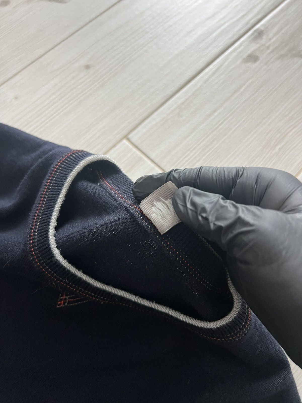 Eleventy Eleventy Premium Navy Crewneck - Minimal Aesthetic Sweater Size US M / EU 48-50 / 2 - 10 Thumbnail