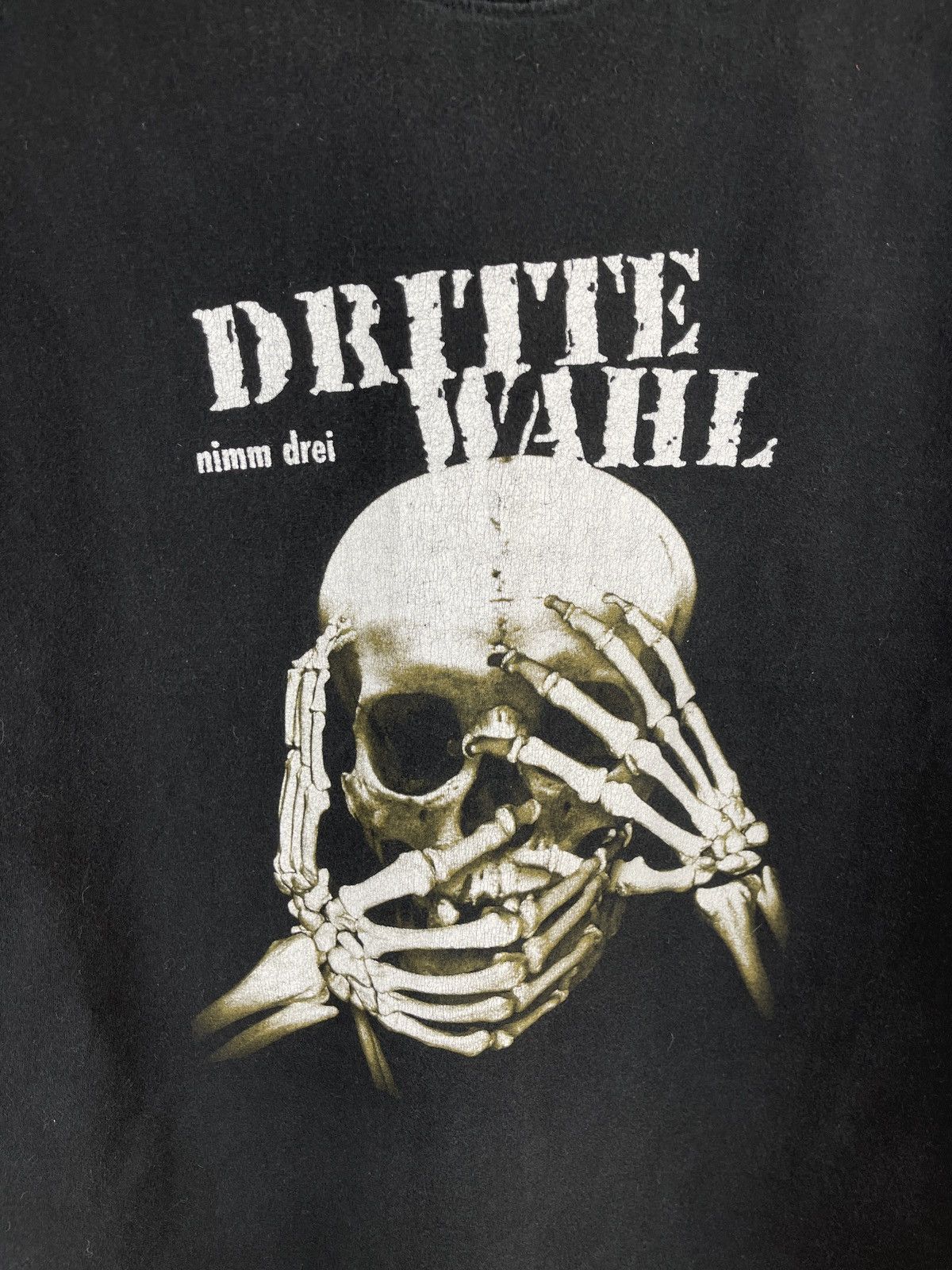 Band Tees Dritte Wahl vintage skull y2k 90s made in Poland tee shirt Size US XL / EU 56 / 4 - 4 Thumbnail