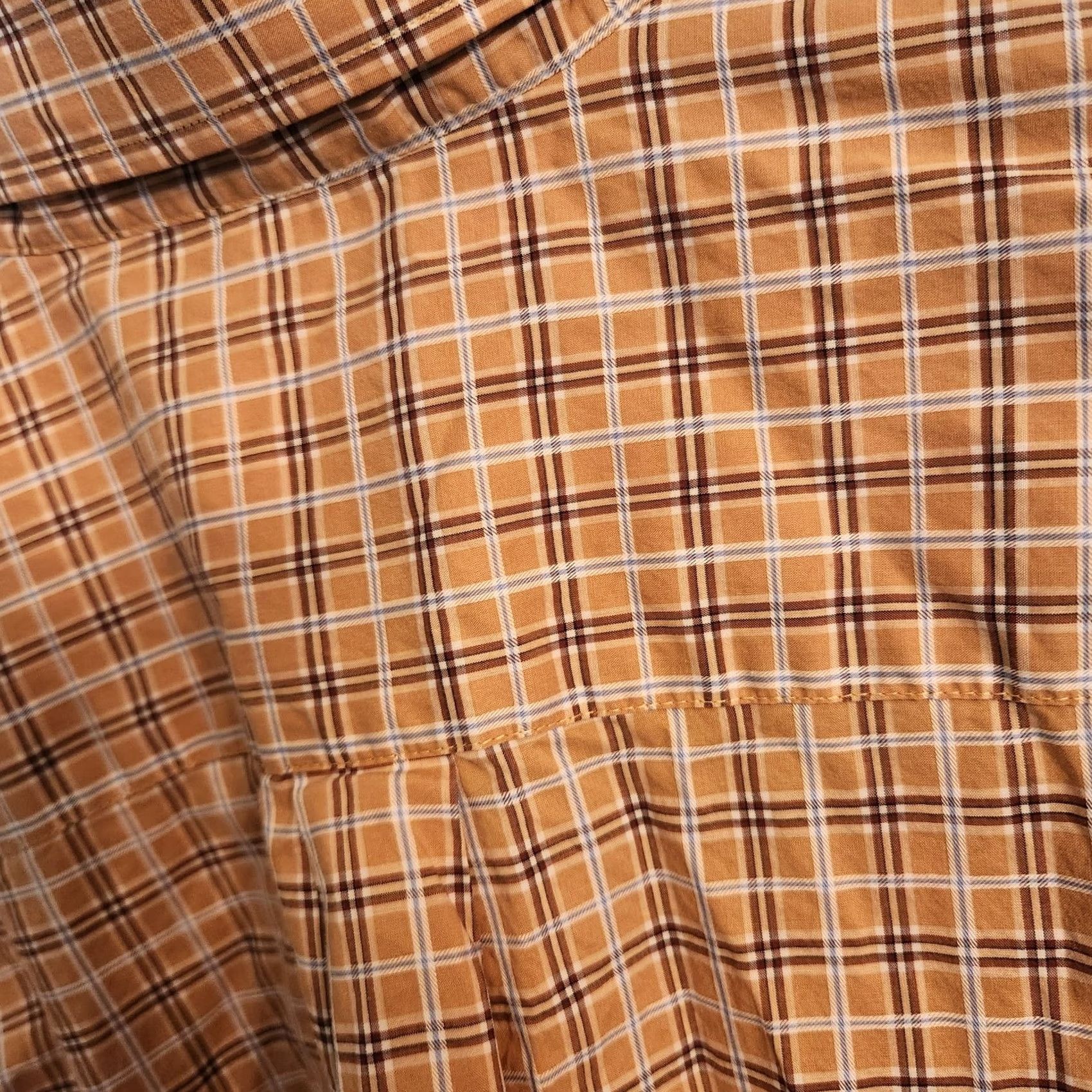 Peter Millar Peter Millar Cotton Orange Plaid Long Sleeve Button-Up Shirt Mens Large Size US L / EU 52-54 / 3 - 5 Thumbnail