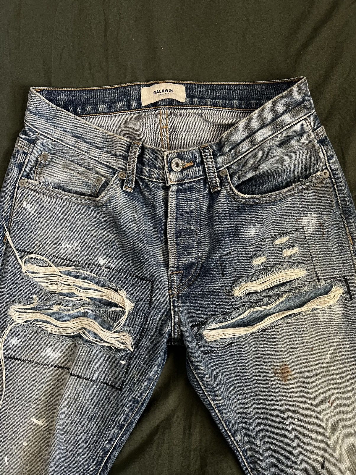 Baldwin BALDWIN SLIM STRAIGHT DENIM PANTS Size US 28 / EU 44 - 3 Thumbnail