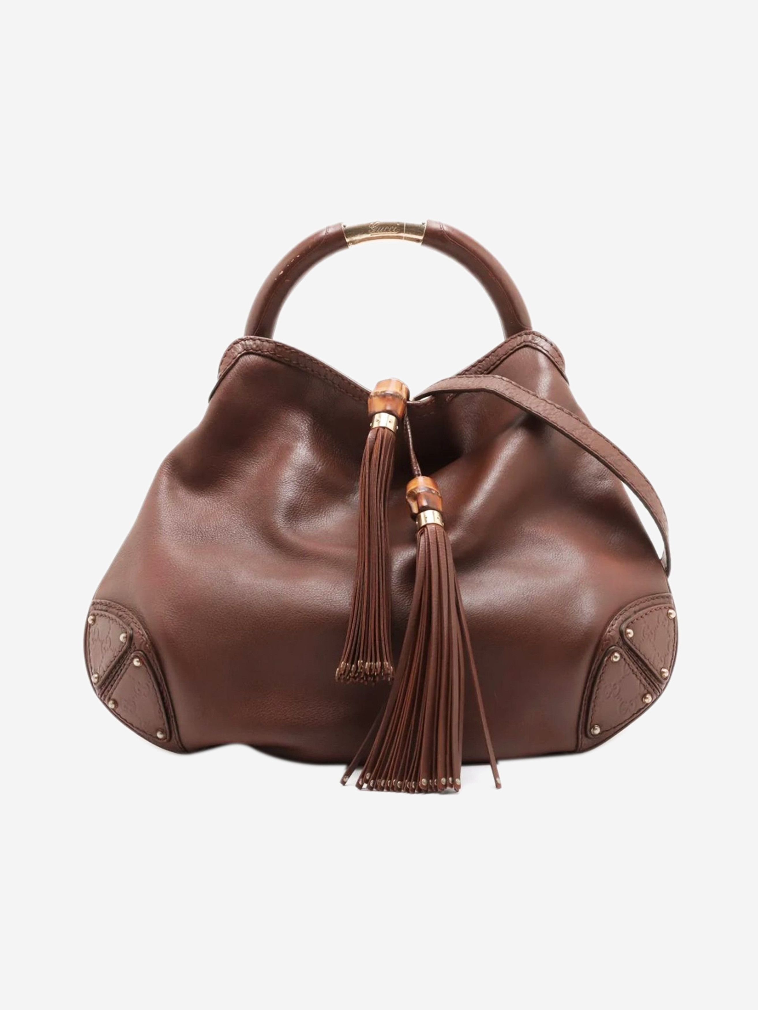 Gucci Brown Indy leather shoulder bag Size ONE SIZE - 1 Thumbnail