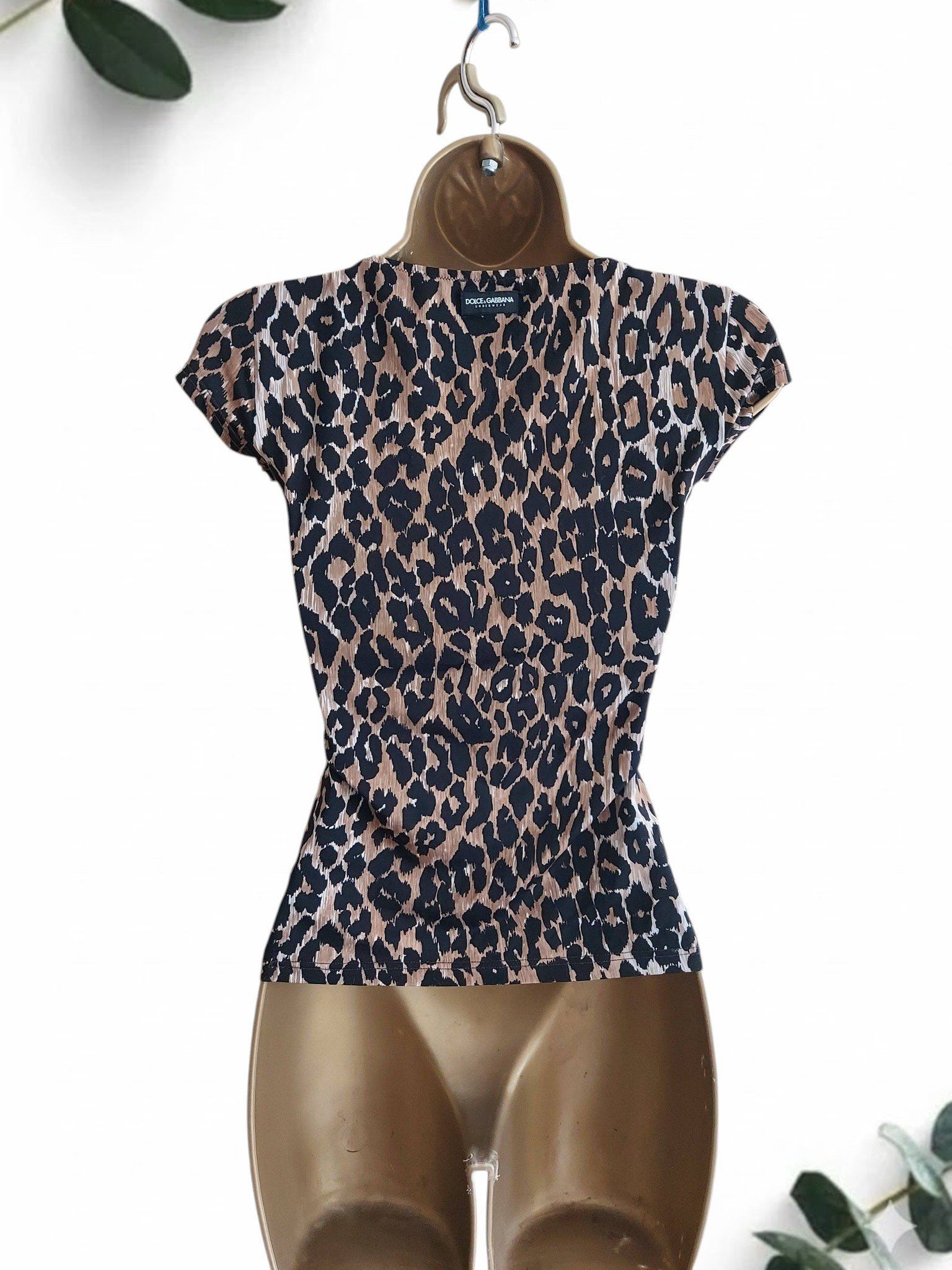 Dolce & Gabbana DOLCE&GABBANA vintage leopard print top S Size S / US 4 / IT 40 - 3 Thumbnail