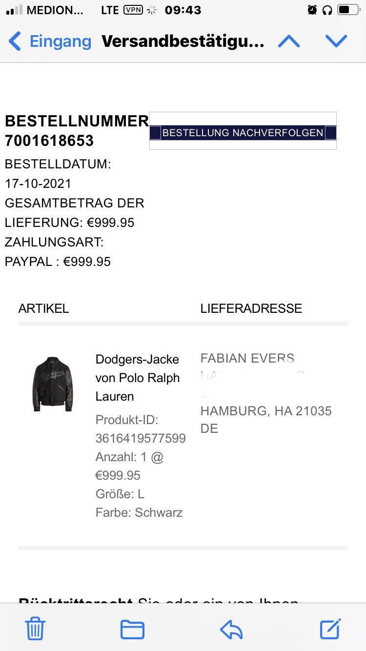 Polo Ralph Lauren Ralph Lauren Polo Dodgers Jacket Size L Collegejacket black Size US L / EU 52-54 / 3 - 16 Thumbnail