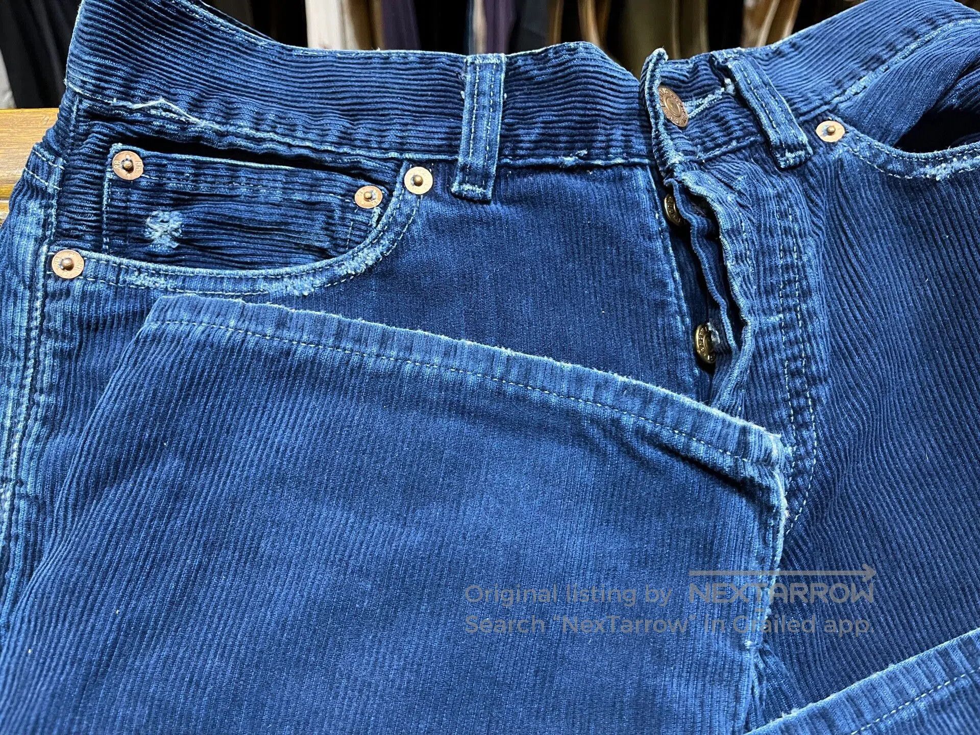 RRL Ralph Lauren RRL Blue Dyed Corduroy Pants. Size US 28 / EU 44 - 7 Thumbnail