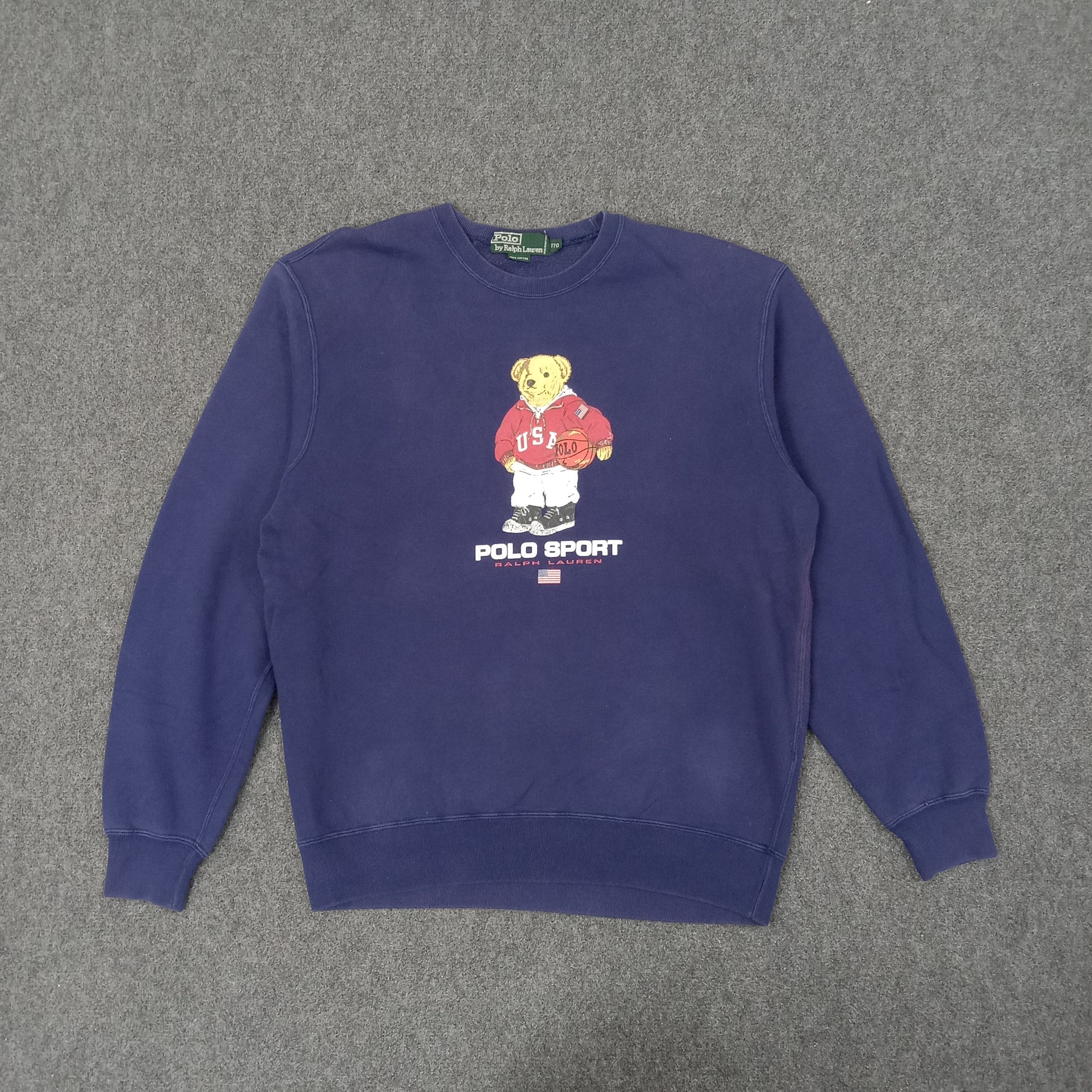 Polo Ralph Lauren Polo Bear by Ralph Lauren American Brand Sweatshirt C238N7 Size US M / EU 48-50 / 2 - 1 Thumbnail