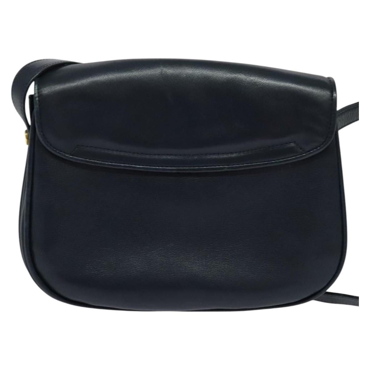 Gucci GUCCI Shoulder Bag Leather Navy Size ONE SIZE - 2 Thumbnail