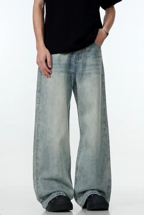 Japanese Brand × Jean Pants American vintage blue distressed washed jeans Size US 32 / EU 48 - 1 Thumbnail