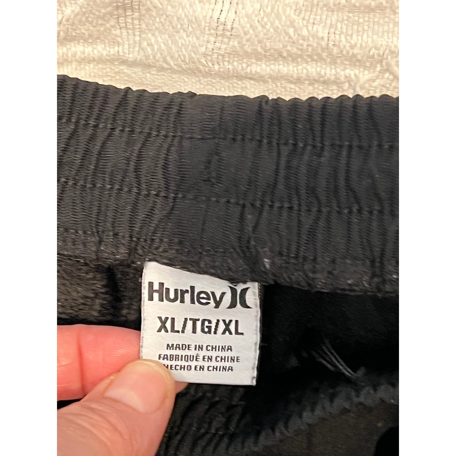 Hurley Hurley Black Thin Track Pants Joggers Mens XL Size US 40 / EU 56 - 3 Thumbnail