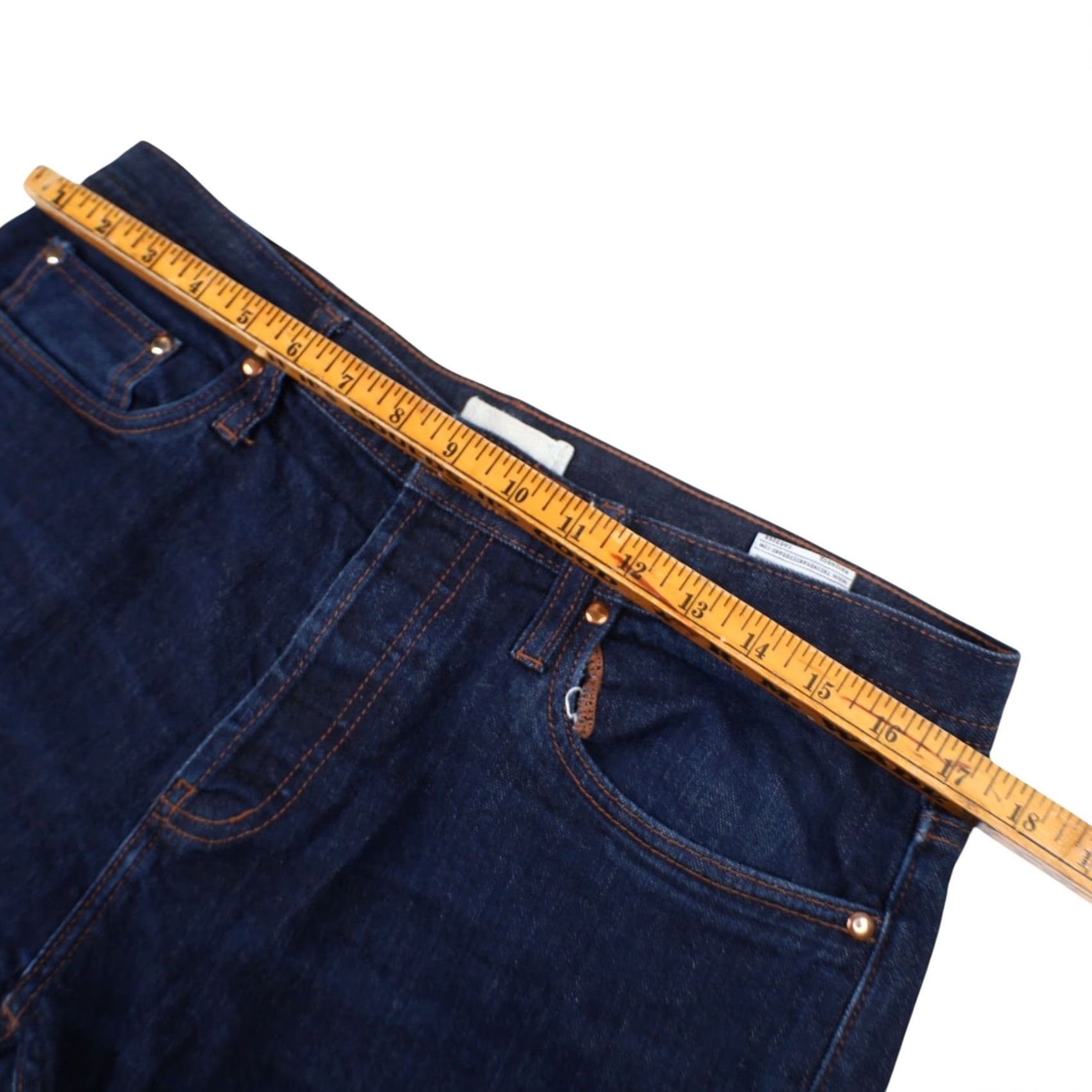 The Unbranded Brand VINTAGE The Unbranded Brand Mens Denim Jeans Blue 34x31 Selvedge Straight Regular Inseam 31 Mens Blue Jeans Size US 34 / EU 50 - 6 Thumbnail