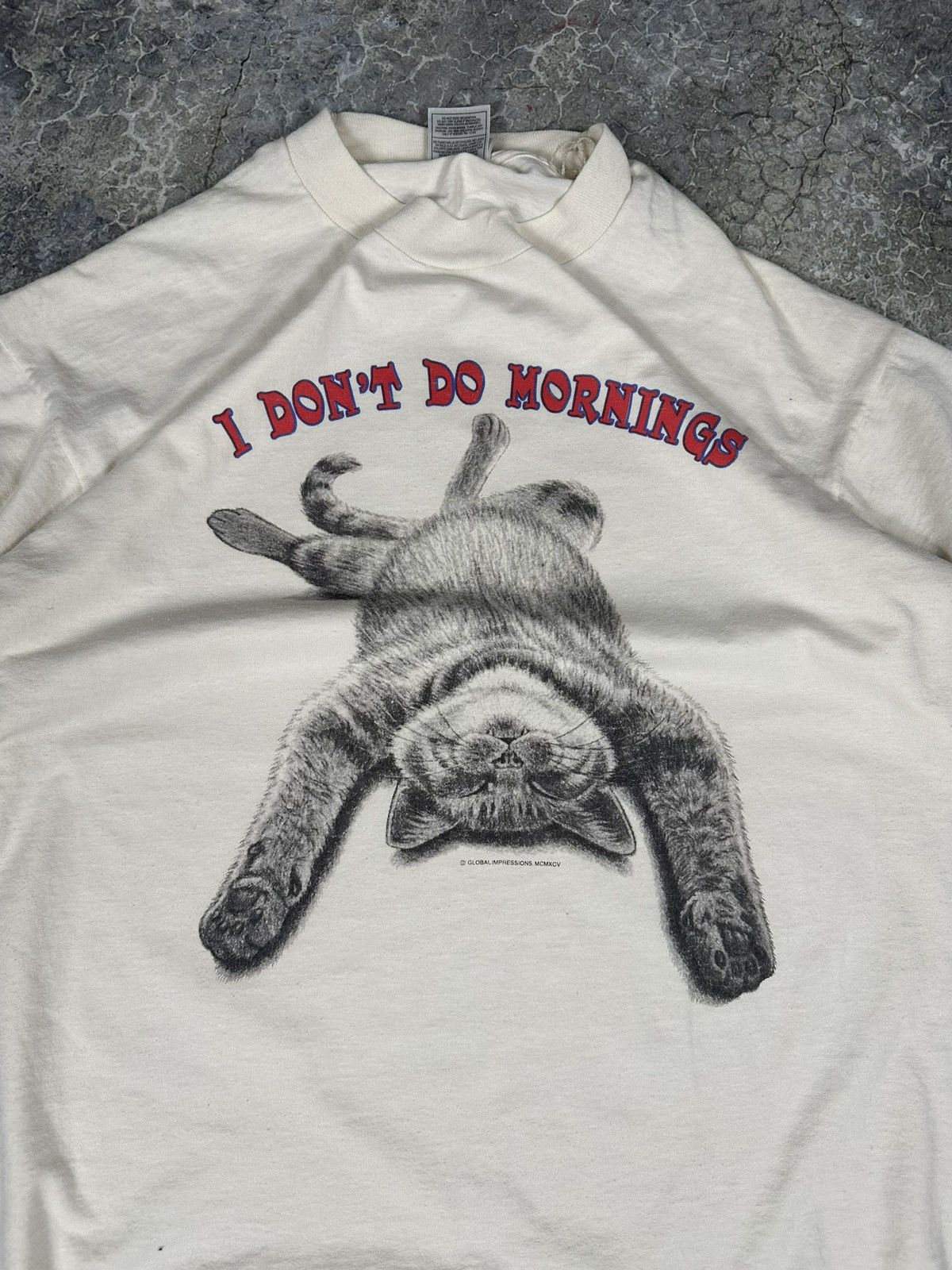 Vintage Vintage Lazy Cat Tee Size US L / EU 52-54 / 3 - 2 Thumbnail