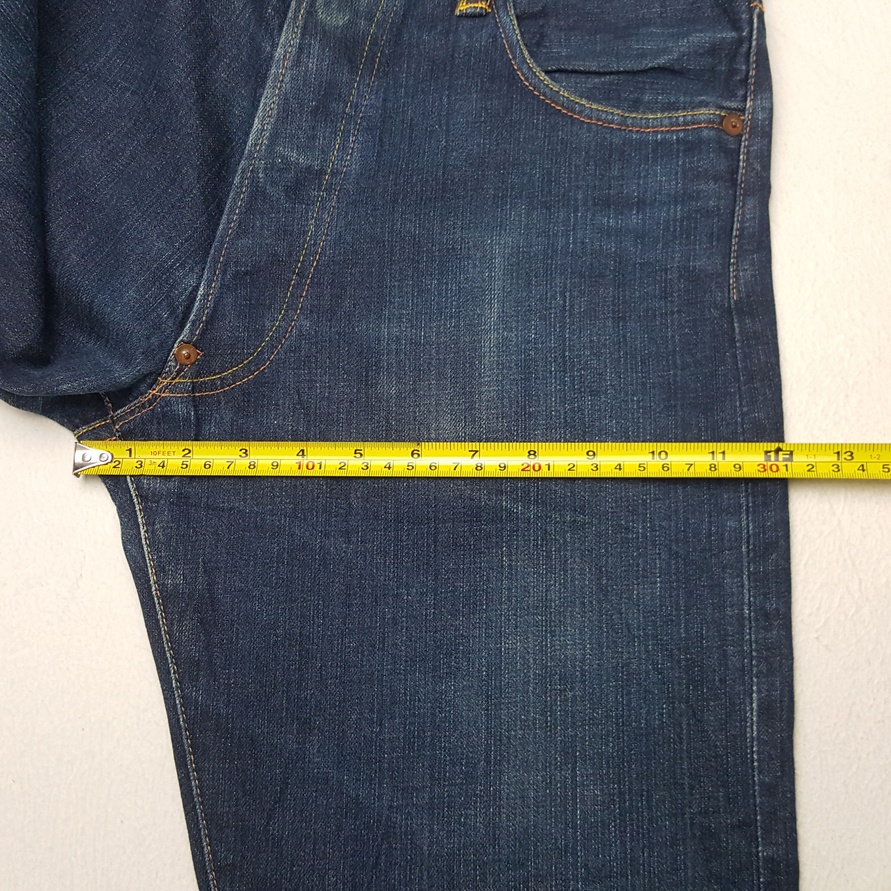 Evisu × Japanese Brand × Vintage Vintage Evisu Japanese Brand Daicock Custom Art Denim Jeans Size US 29 - 11 Thumbnail