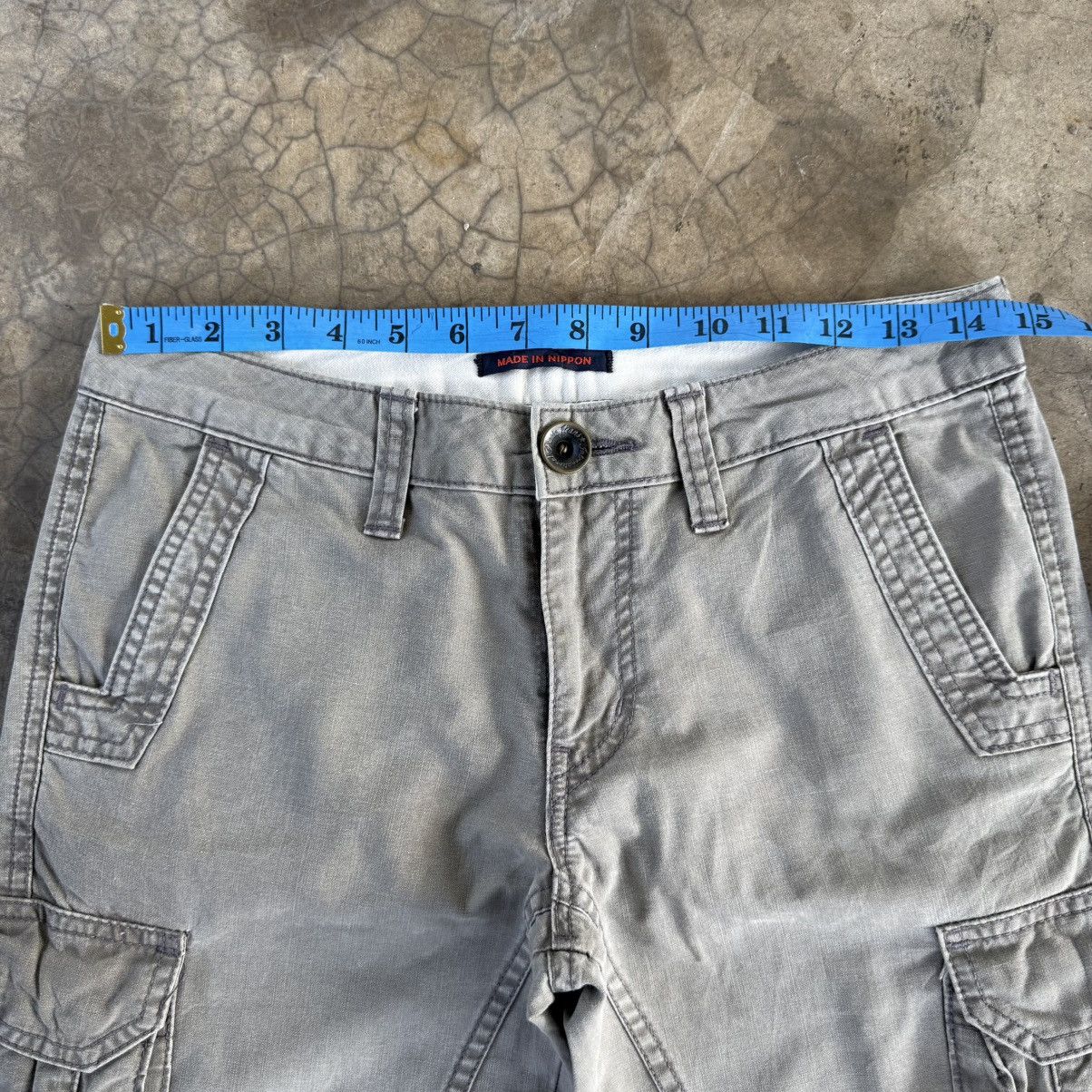 Japanese Brand W29 Vintage Made in Nippon Flare Faded Cargo Pants Size US 29 - 5 Thumbnail