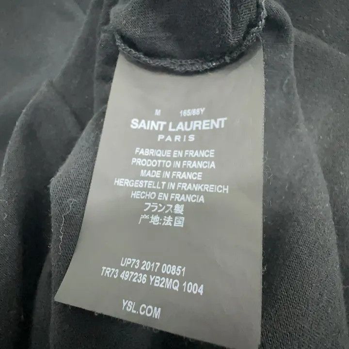 Saint Laurent Paris Saint Laurent Love Graphic Short Sleeve T-Shirt -2507 Size M / US 6-8 / IT 42-44 - 8 Thumbnail