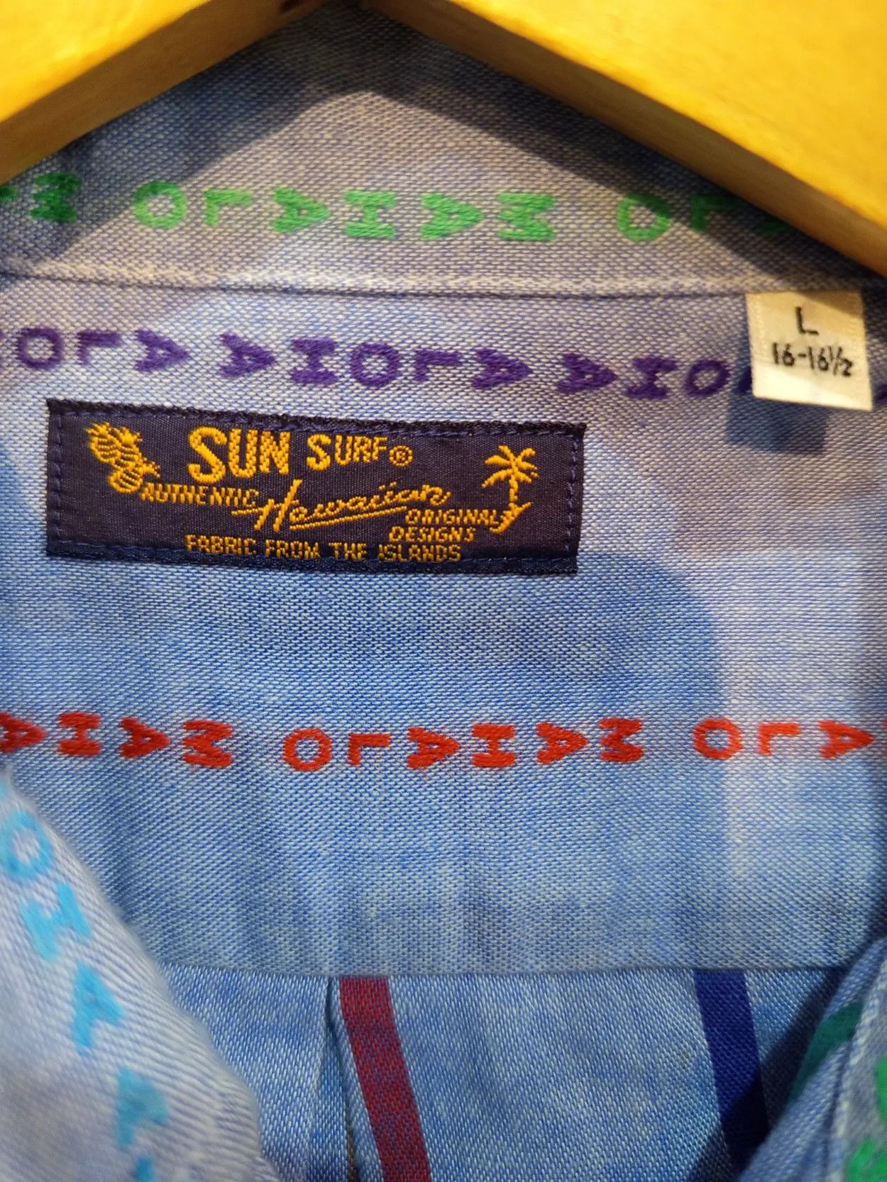 Sun Surf Sun Surf SS17 Aloha Mahalo Embroidered Chambray Shirt Size US L / EU 52-54 / 3 - 9 Thumbnail