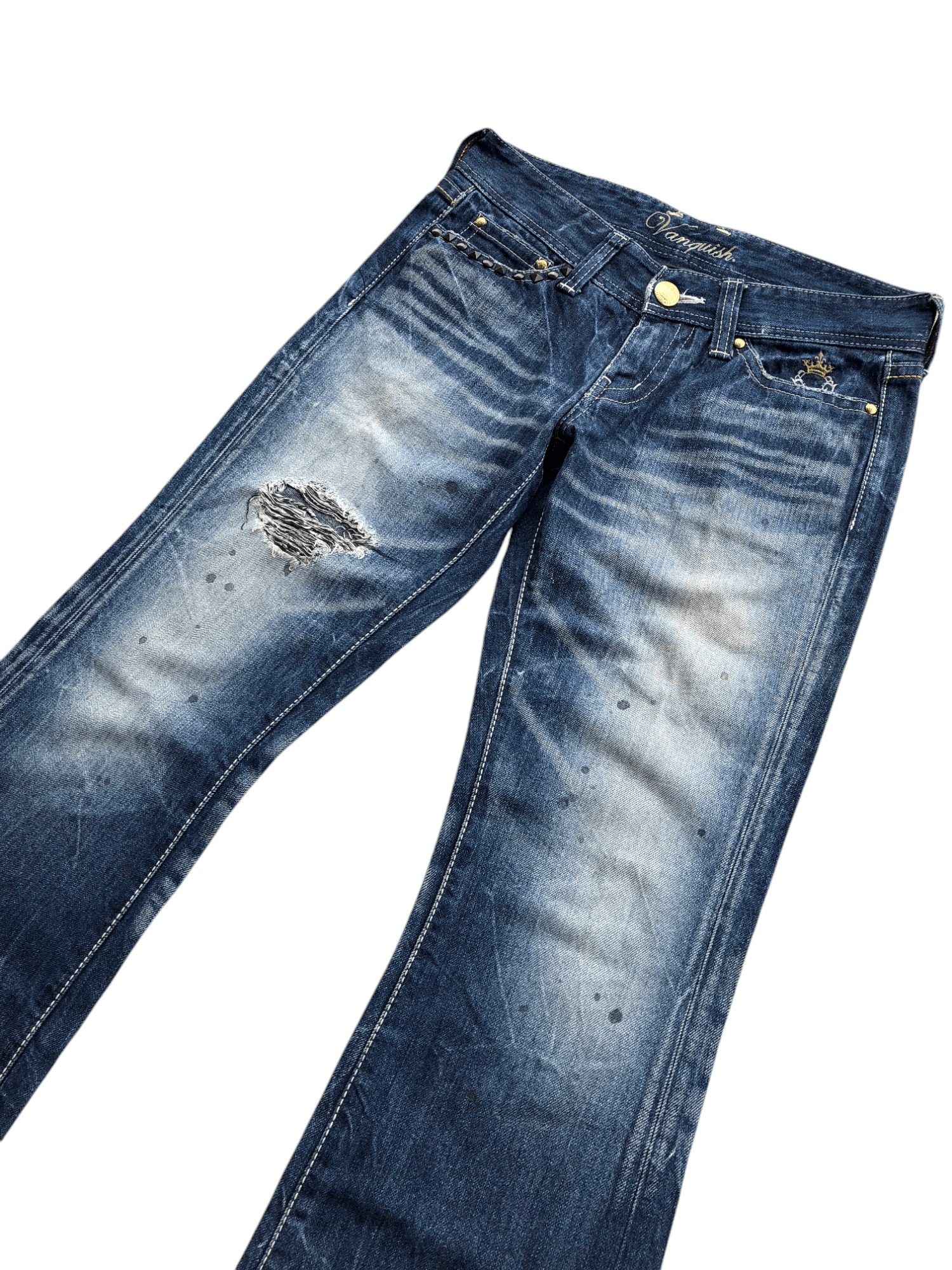If Six Was Nine × Le Grande Bleu (L.G.B.) × Vanquish Vanquish flared denim Size US 30 / EU 46 - 3 Thumbnail