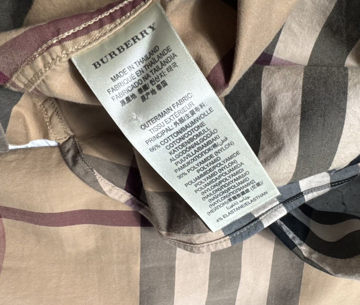 Burberry Burberry Checked Button Up Luxury Shirt Size XL Casual Size US XL / EU 56 / 4 - 10 Thumbnail