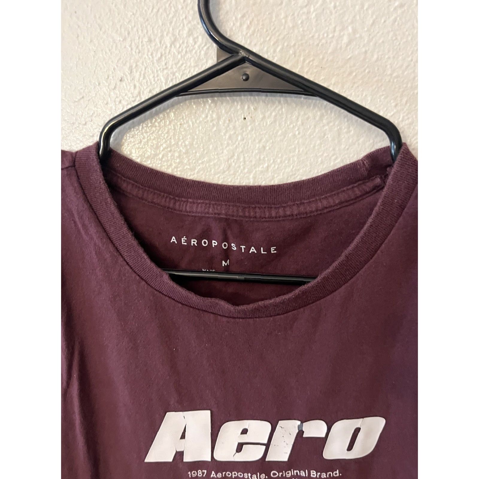 Aeropostale VINTAGE Aeropostale Logo Graphic T-Shirt Men Medium Maroon Casual Short Sleeve Designer 2000s Size US M / EU 48-50 / 2 - 2 Thumbnail