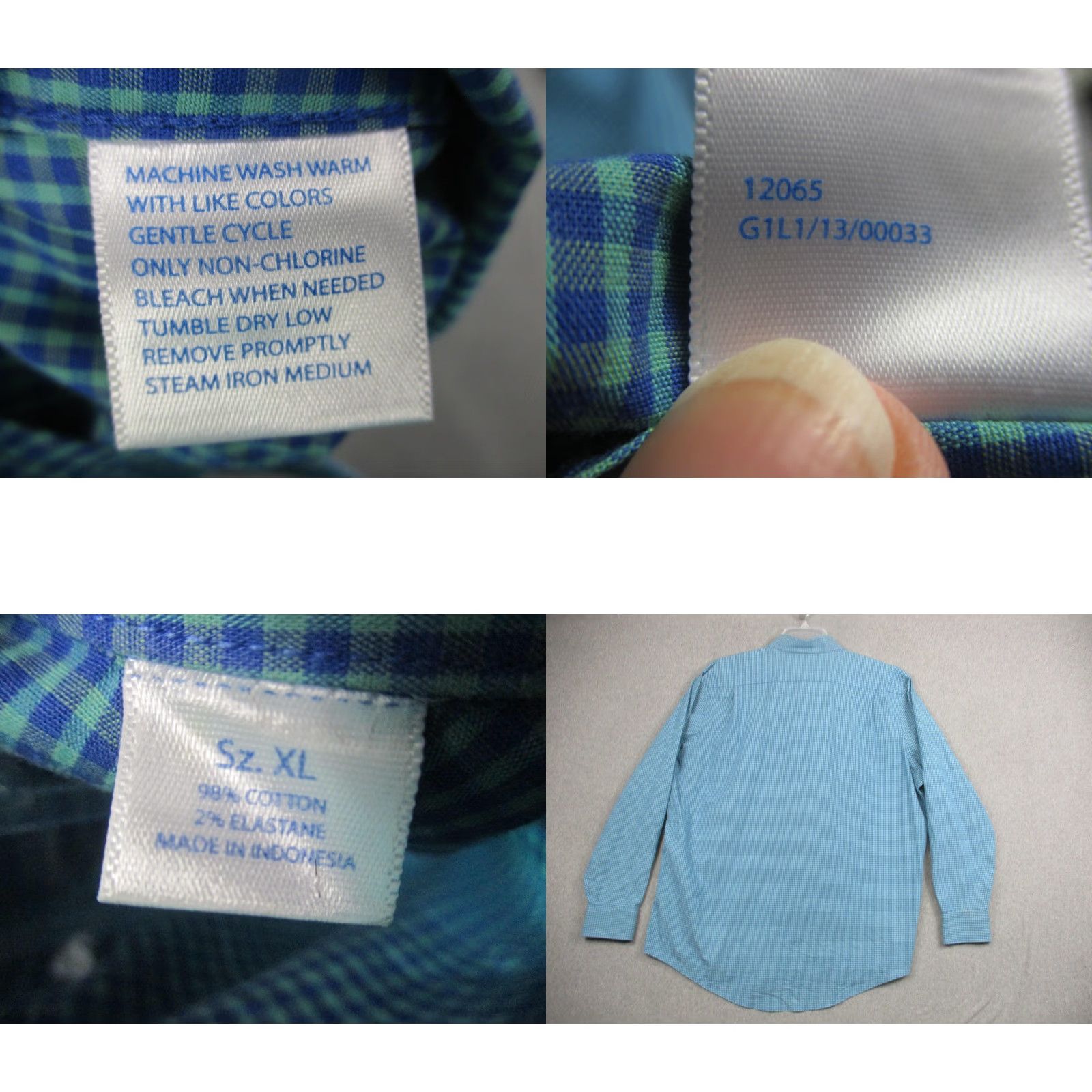 Southern Tide Southern Tide Shirt Mens XL Blue Green Gingham Button Down Skipjack Long Sleeve Size US XL / EU 56 / 4 - 8 Thumbnail