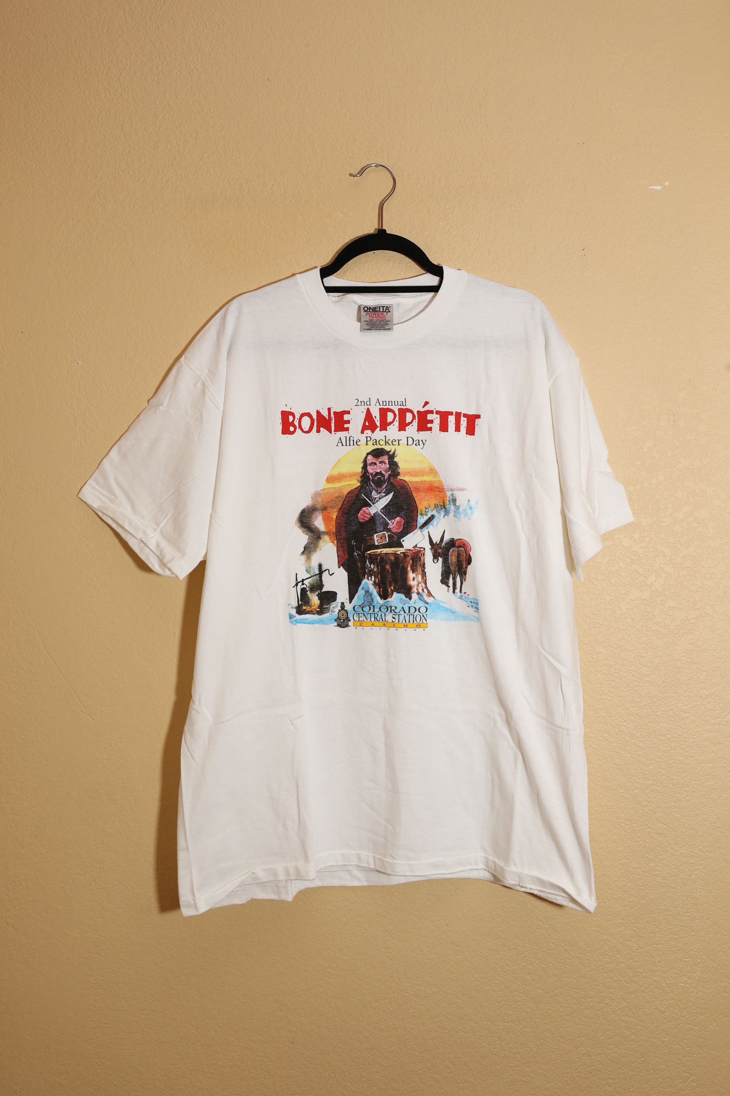 Fruit Of The Loom × Vintage 2nd Annual Alfie Packer Day - Single Stitch (XL) Size US XL / EU 56 / 4 - 1 Thumbnail