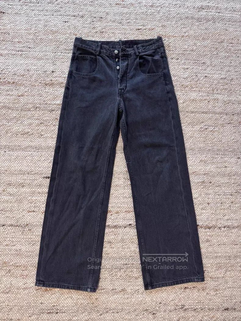 Ann Demeulemeester Ann Demeulemeester Loose Straight Fit Denim Trousers with Size 26" / US 2 / IT 38 - 1 Thumbnail