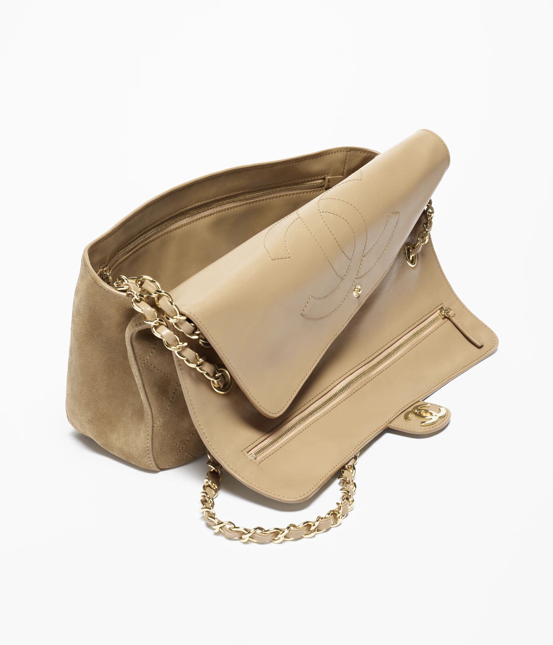 Chanel 26S Maxi Souplissimo Medium Jumbo Suede CC Logo Flap Bag Size ONE SIZE - 17 Thumbnail