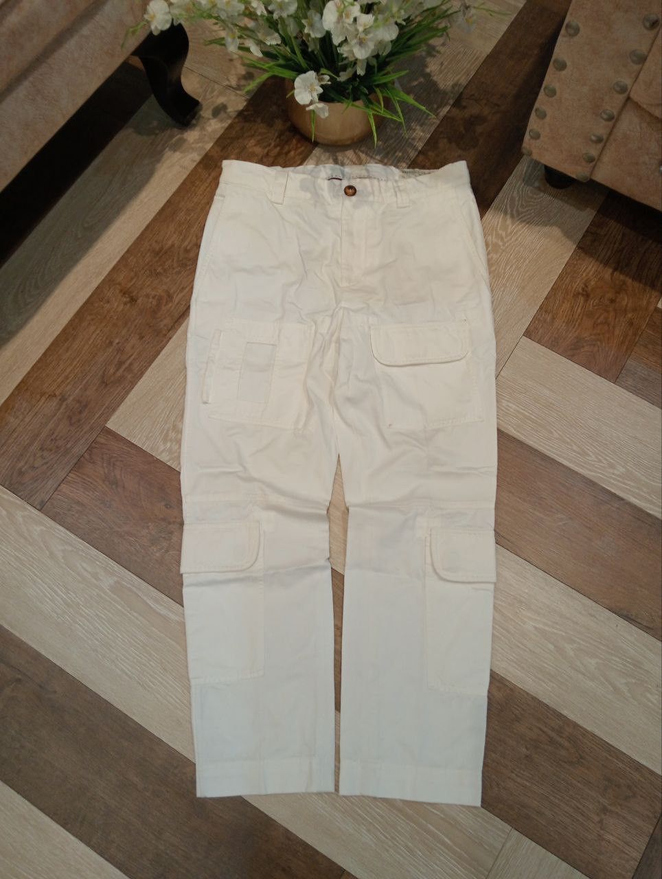 Brunello Cucinelli LUXURY BRUNELLO CUCINELLI LEISURE FIT CARGO POCKETS TROUSERS Size US 33 - 1 Thumbnail