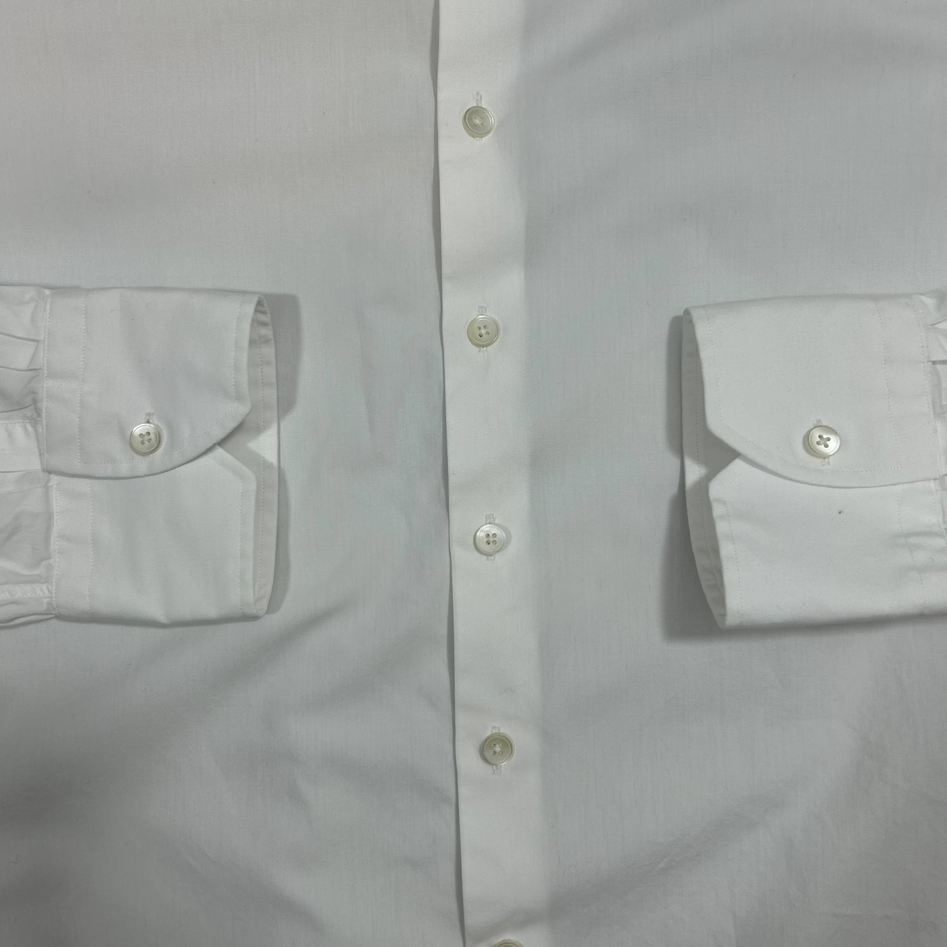 Thomas Pink Thomas Pink White Formal Tailored Fit Shirt 17 1/2 44 Size 48R - 4 Thumbnail