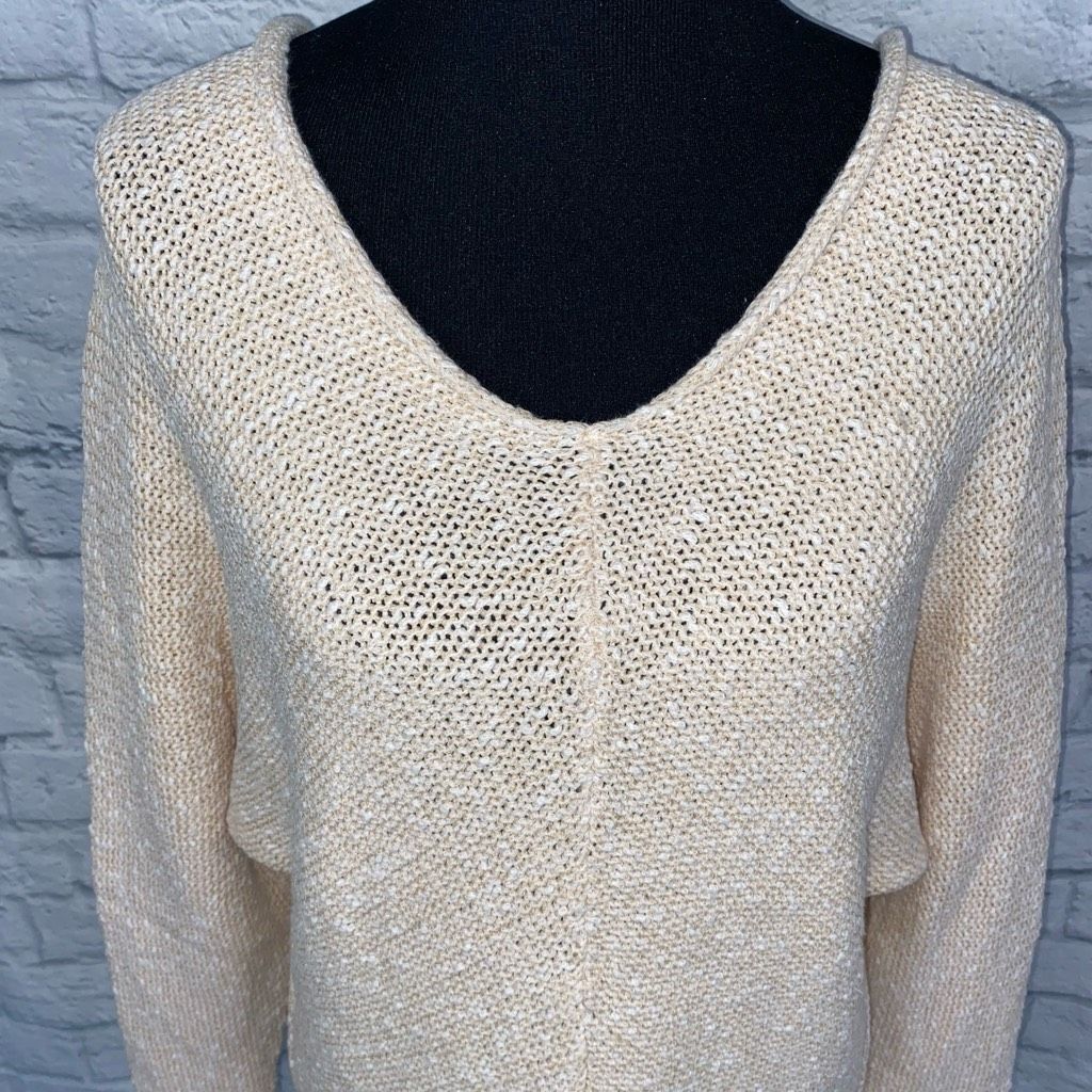 Free People Free people scoopneck scoopback Longsleeve knit sweater sz S Size S / US 4 / IT 40 - 3 Thumbnail