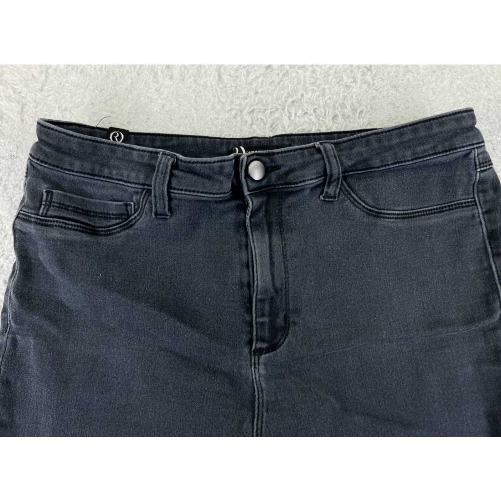 Denime One Republic For All Jeans Womens 12 Black Denim Skinny Mid Rise 28x25 Vintage No Size 34" / US 12 / IT 48 - 4 Thumbnail