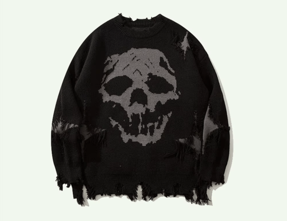Japanese Brand Vintage Distressed Sweater Retro Destroyed Size US XL / EU 56 / 4 - 6 Thumbnail