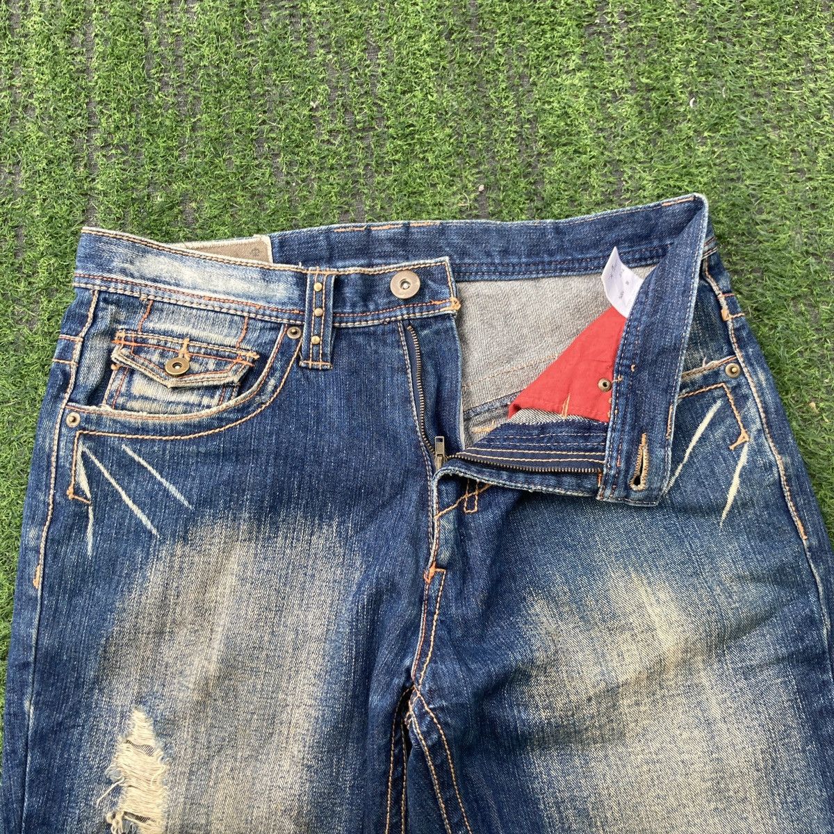 Hysteric Glamour × If Six Was Nine MANIPULATOR FLARED DISTRESSED JEANS Size US 32 / EU 48 - 7 Thumbnail