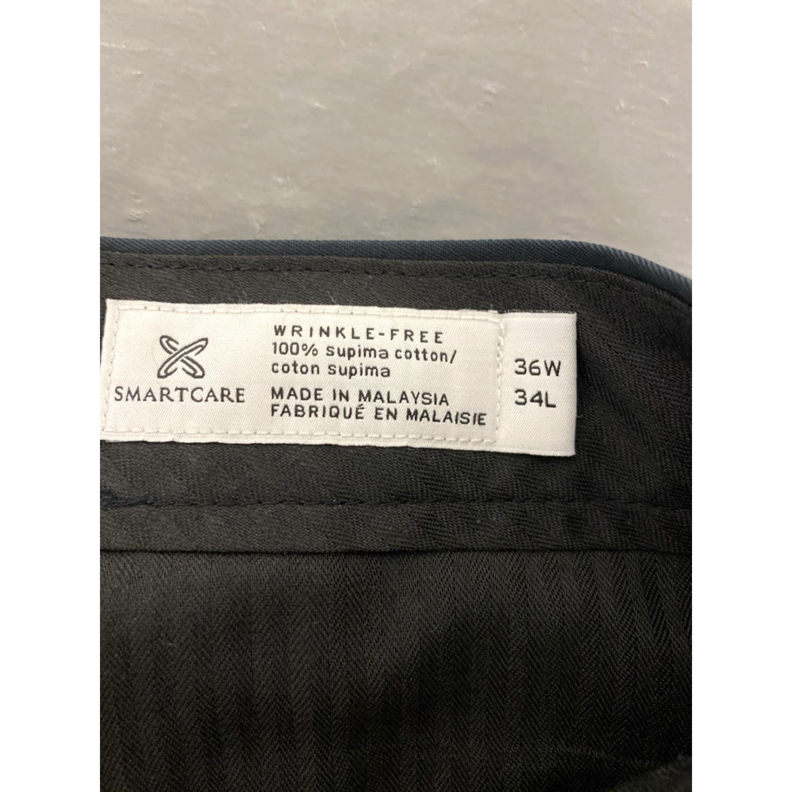 Nordstrom VINTAGE Nordstrom Chino Pants Mens 36x34 Black Flat Front Basic / Preppy 127-14 Mens Size US 36 / EU 52 - 7 Thumbnail
