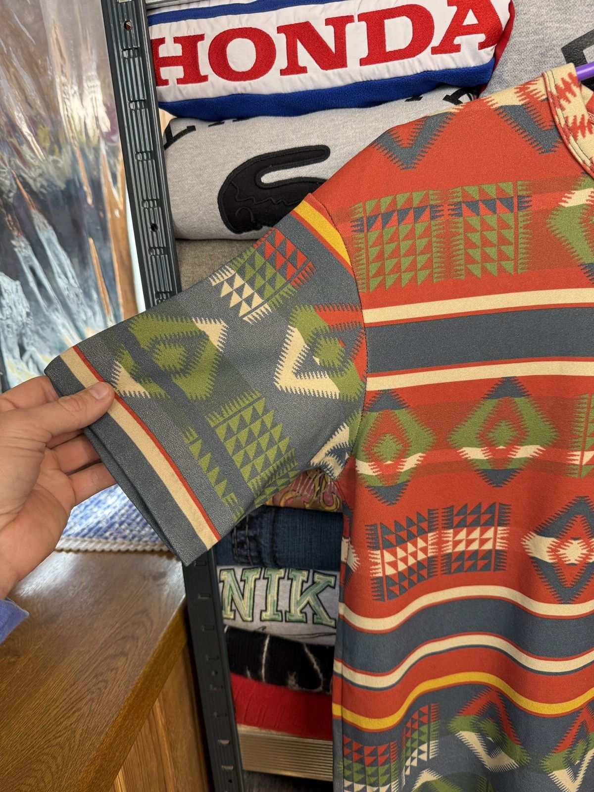 RRL Ralph Lauren NWT RRL Double RL Southwest Serape Striped Pocket Tee Size US M / EU 48-50 / 2 - 7 Thumbnail