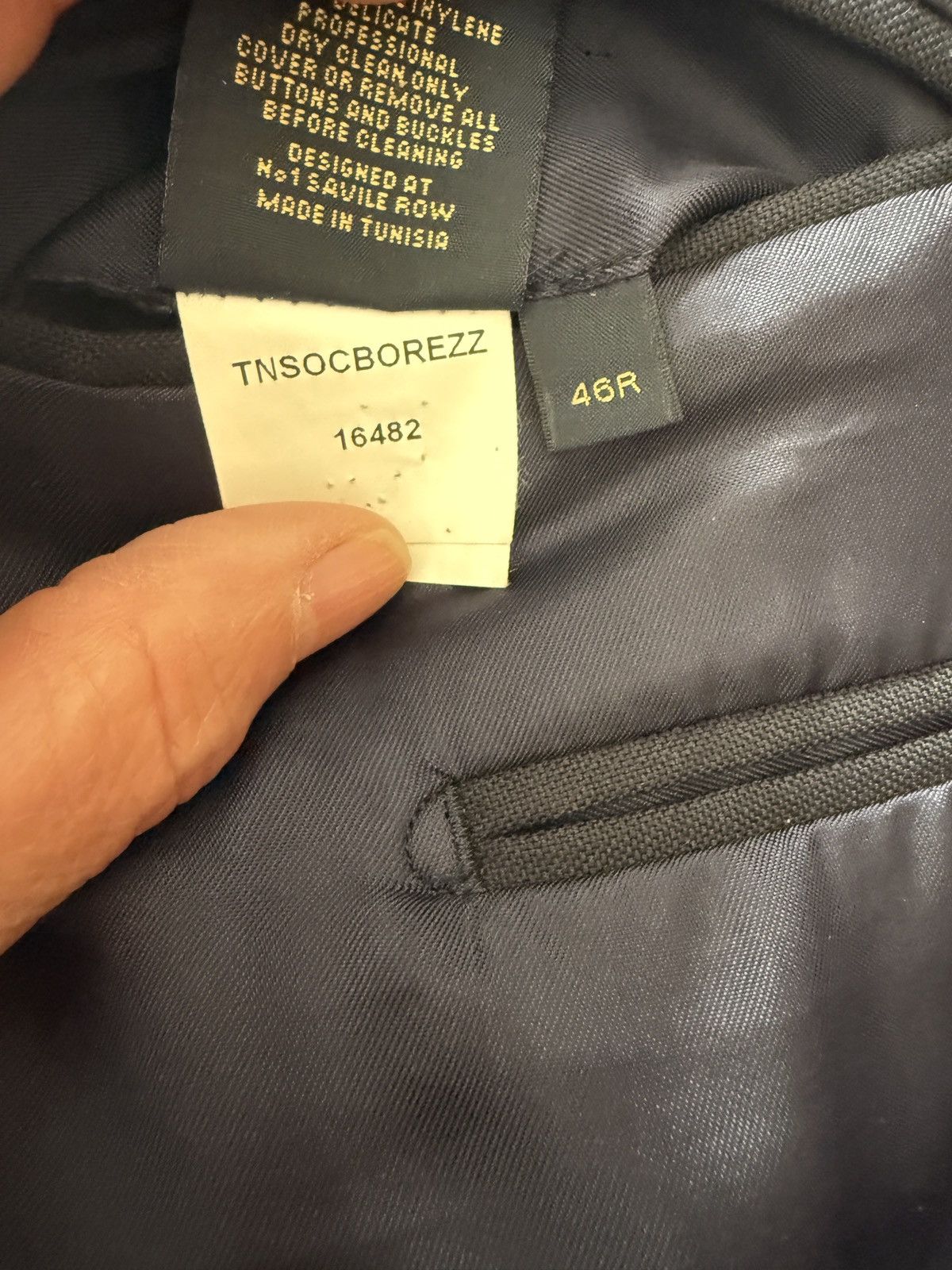 Gieves & Hawkes Gieves & Hawkes Mens Navy Blue Blazer Size 46R - 6 Thumbnail